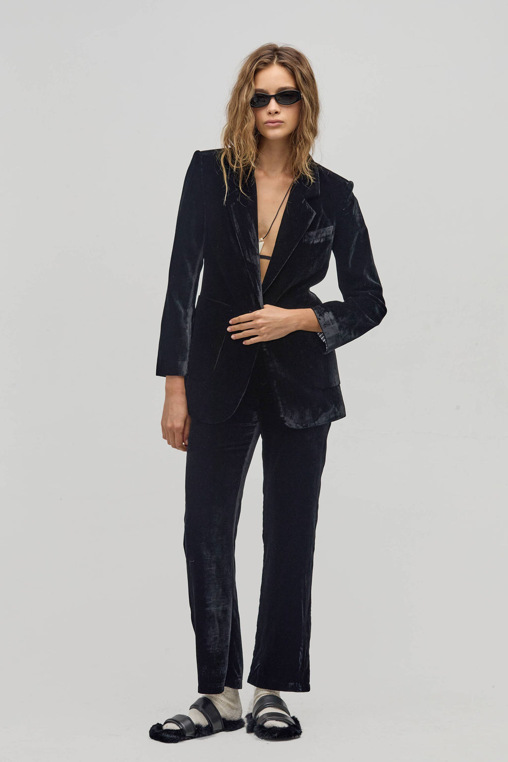 Areia Velvet Blazer