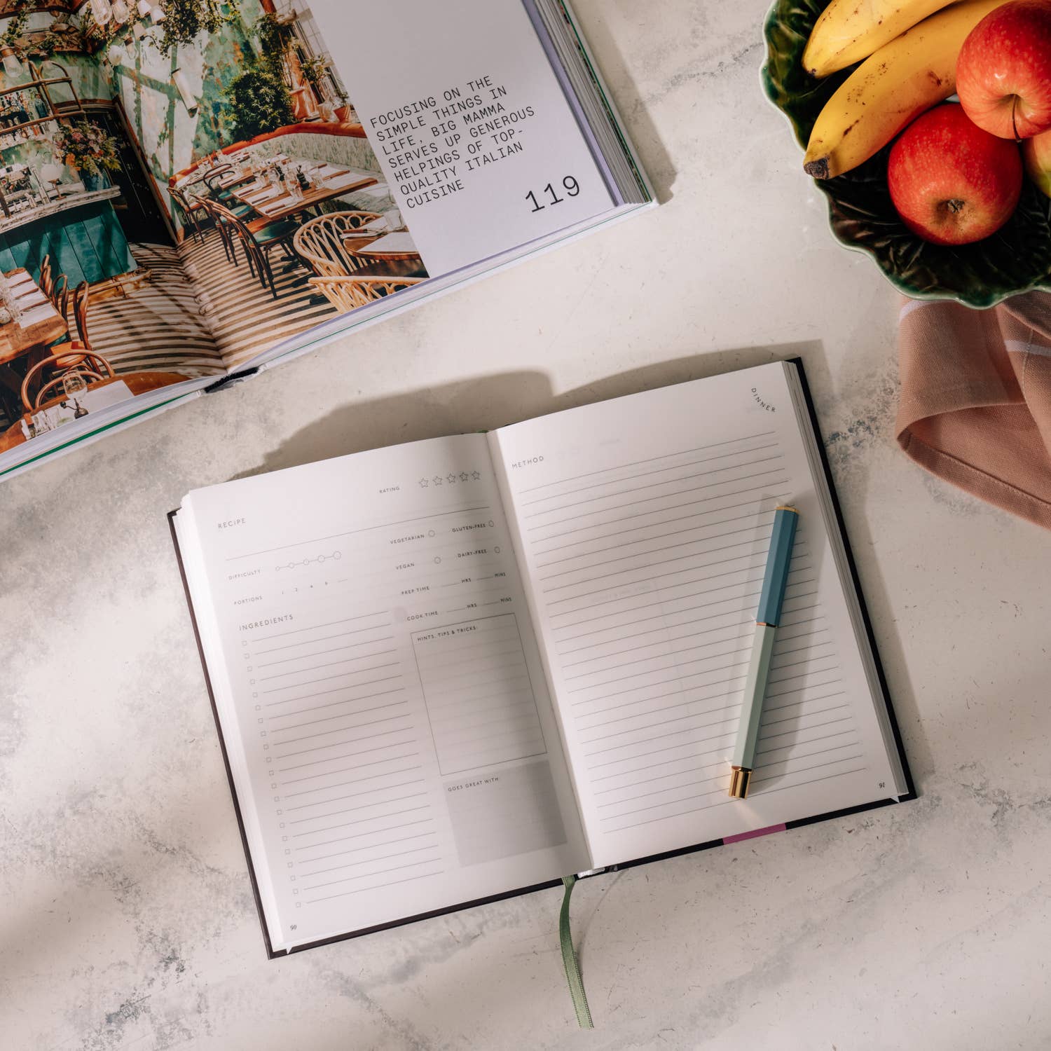 Herb Garden Hardcover Guided Recipe Journal
