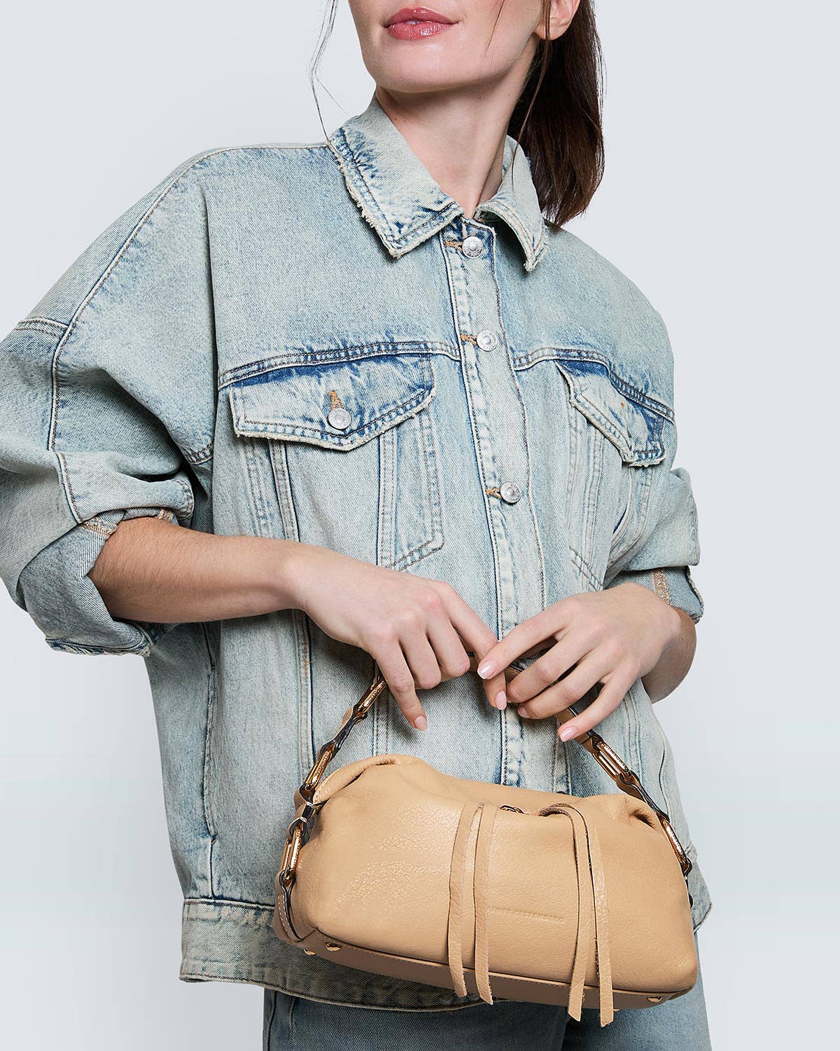 Aimee Kestenberg Dumpling Convertible Handheld: Camel