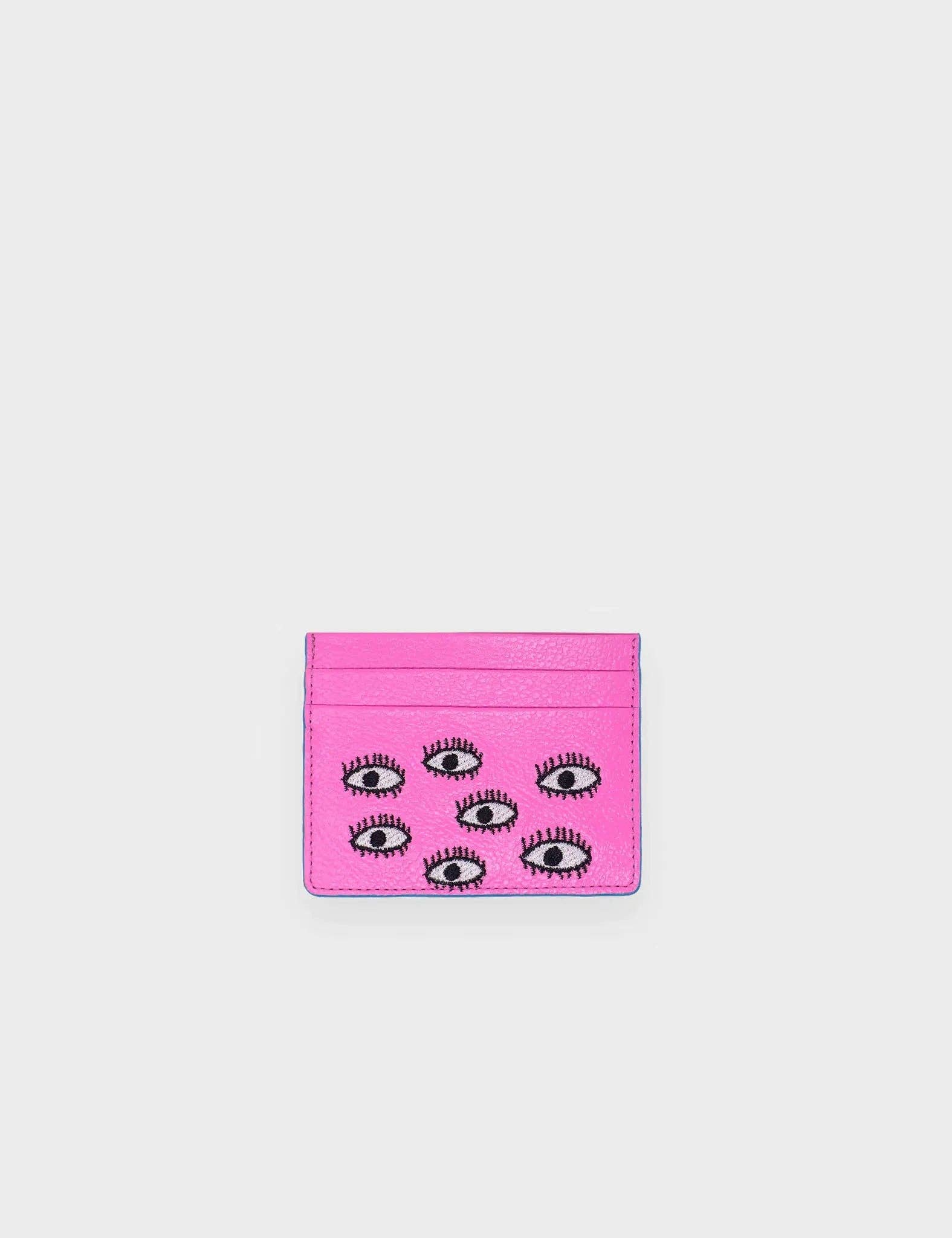 Filium Leather Cardholder - Bubblegum Pink