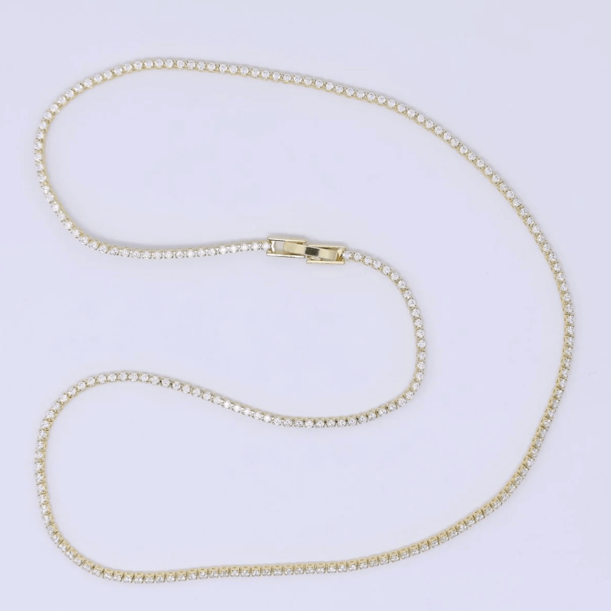 Thin Stella Tennis Necklace