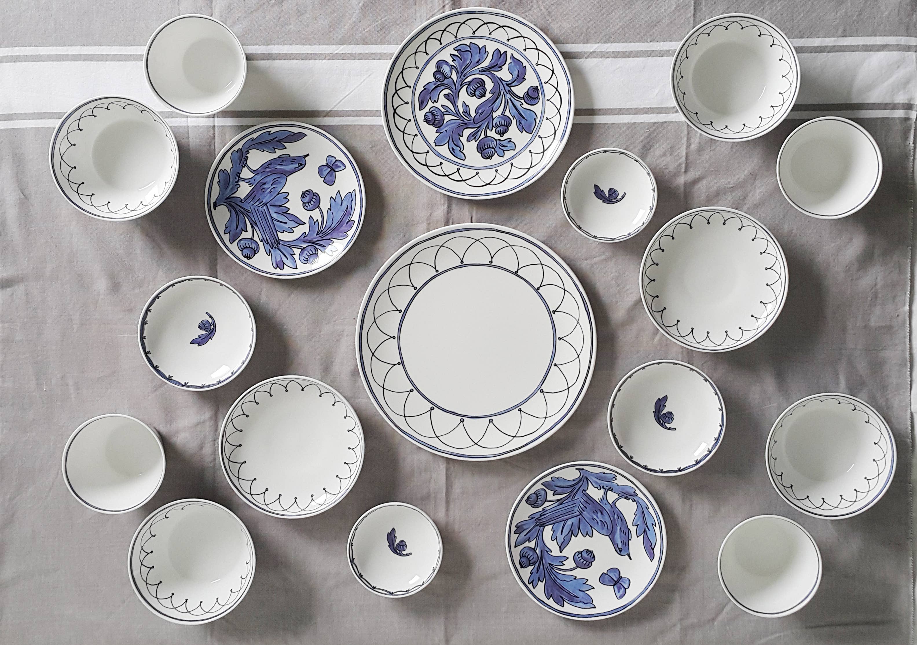 Blue Bird - 8" Salad Plate