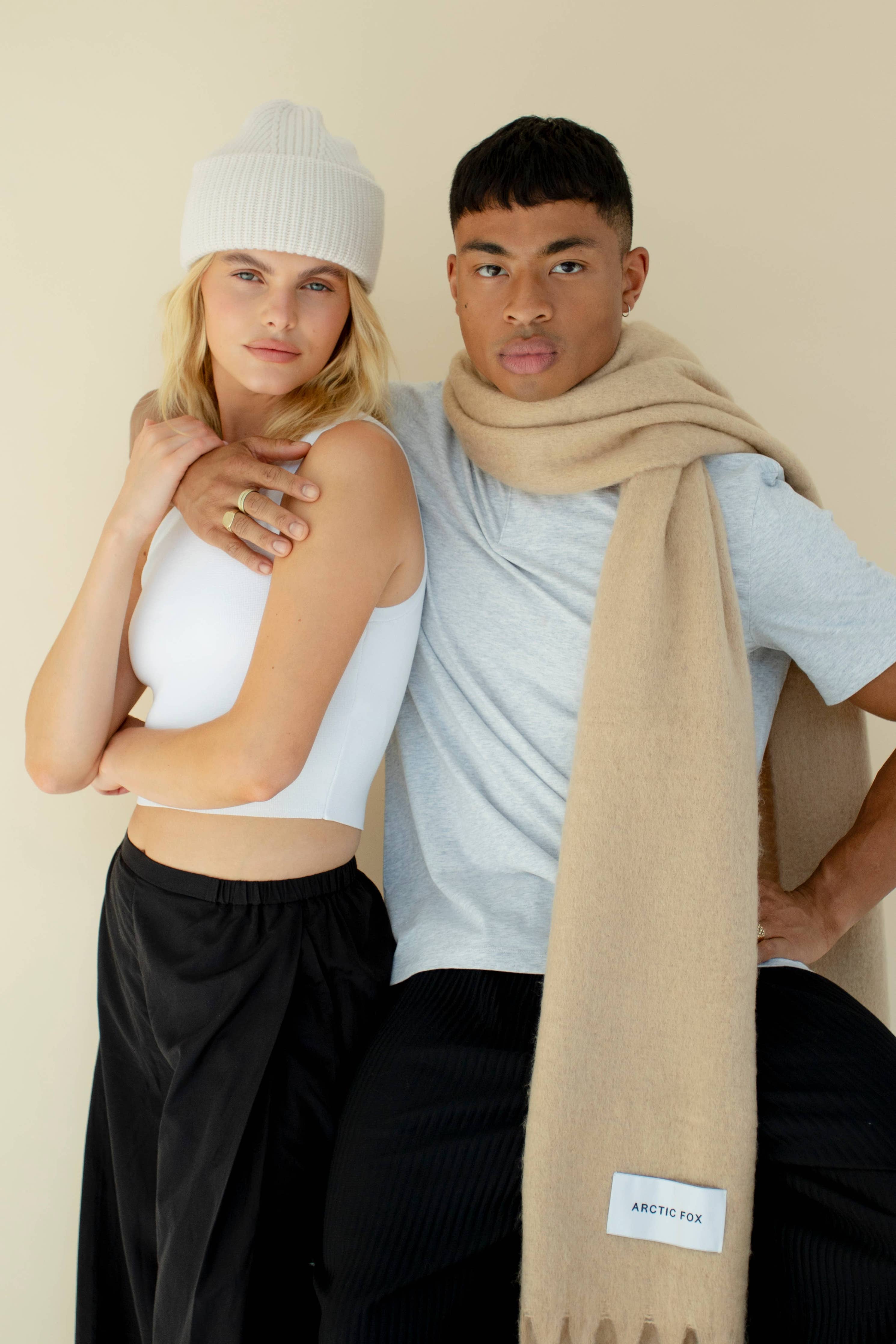 The Reykjavik Scarf:  Pinecone Beige