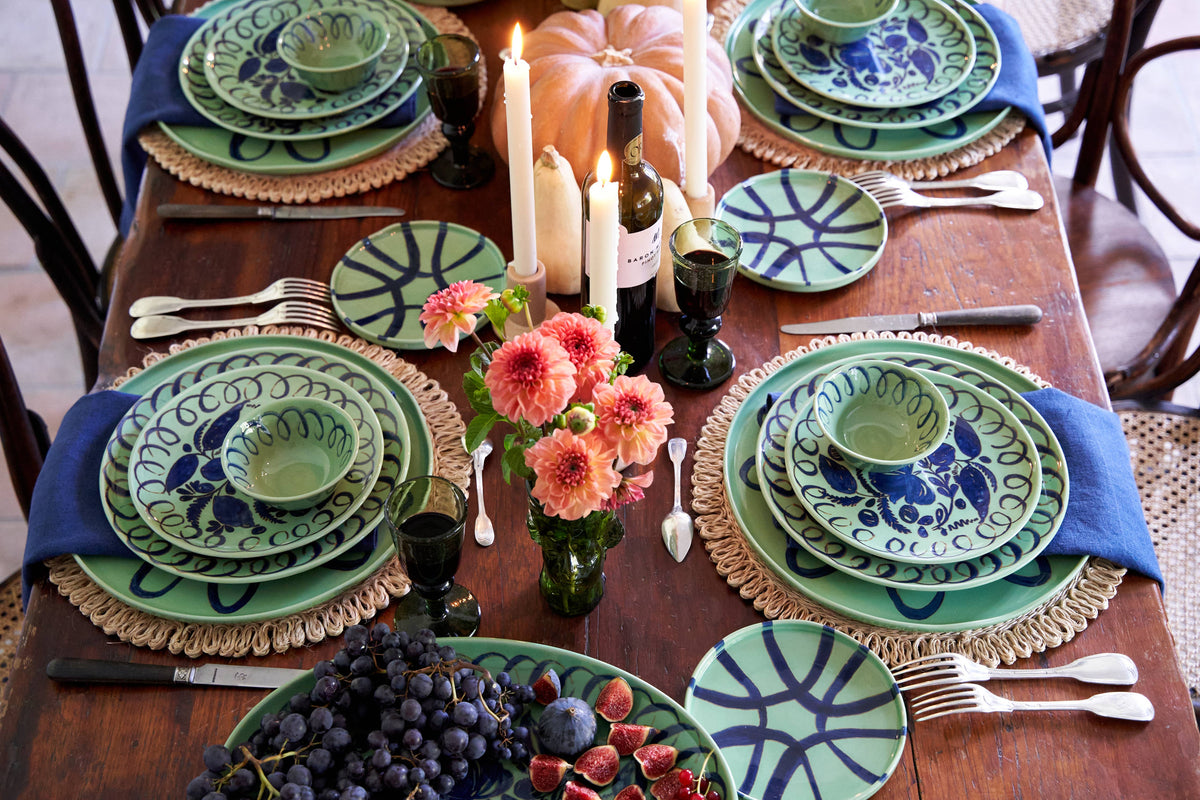 Caravan Home Amalfi 9" plate- Green
