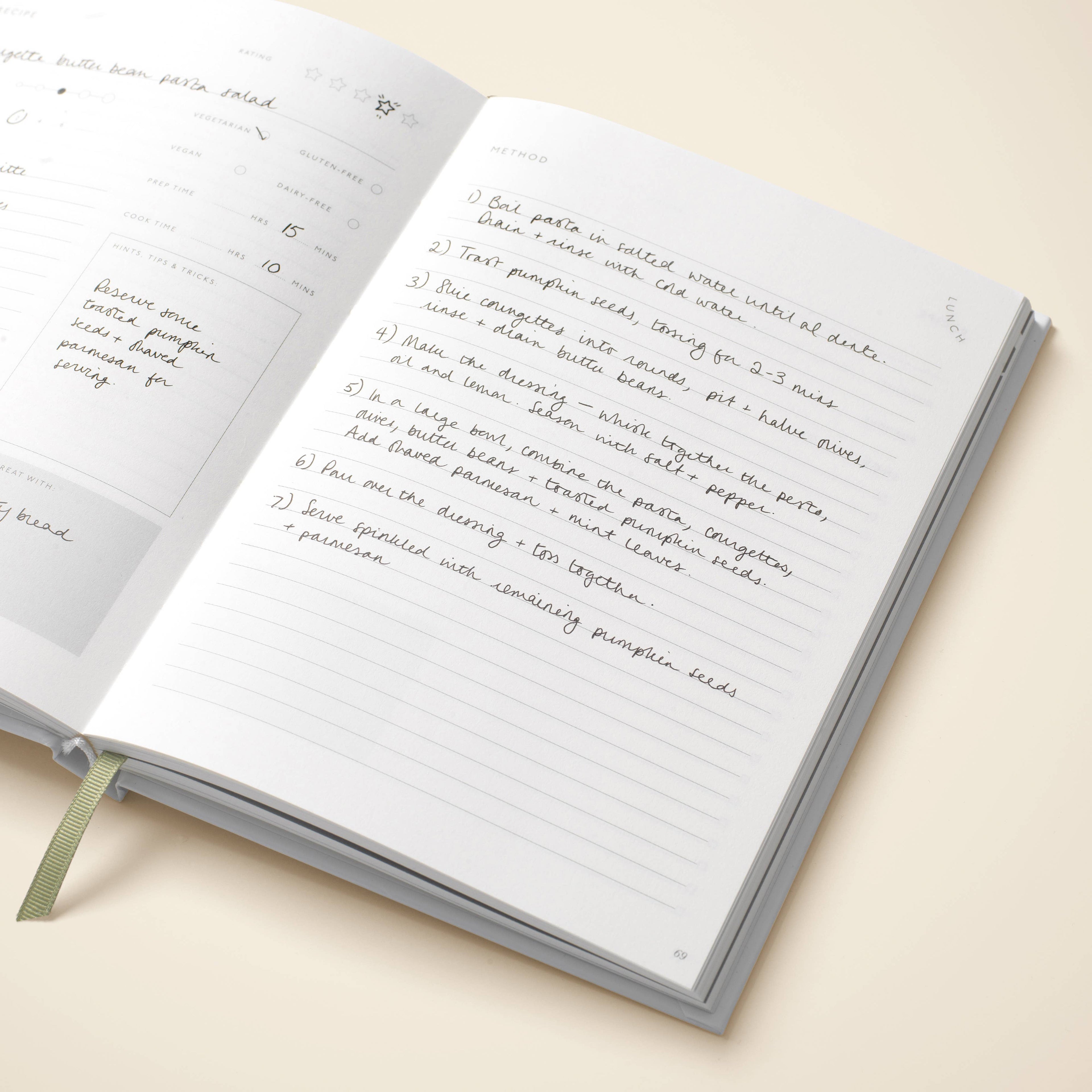 Herb Garden Hardcover Guided Recipe Journal