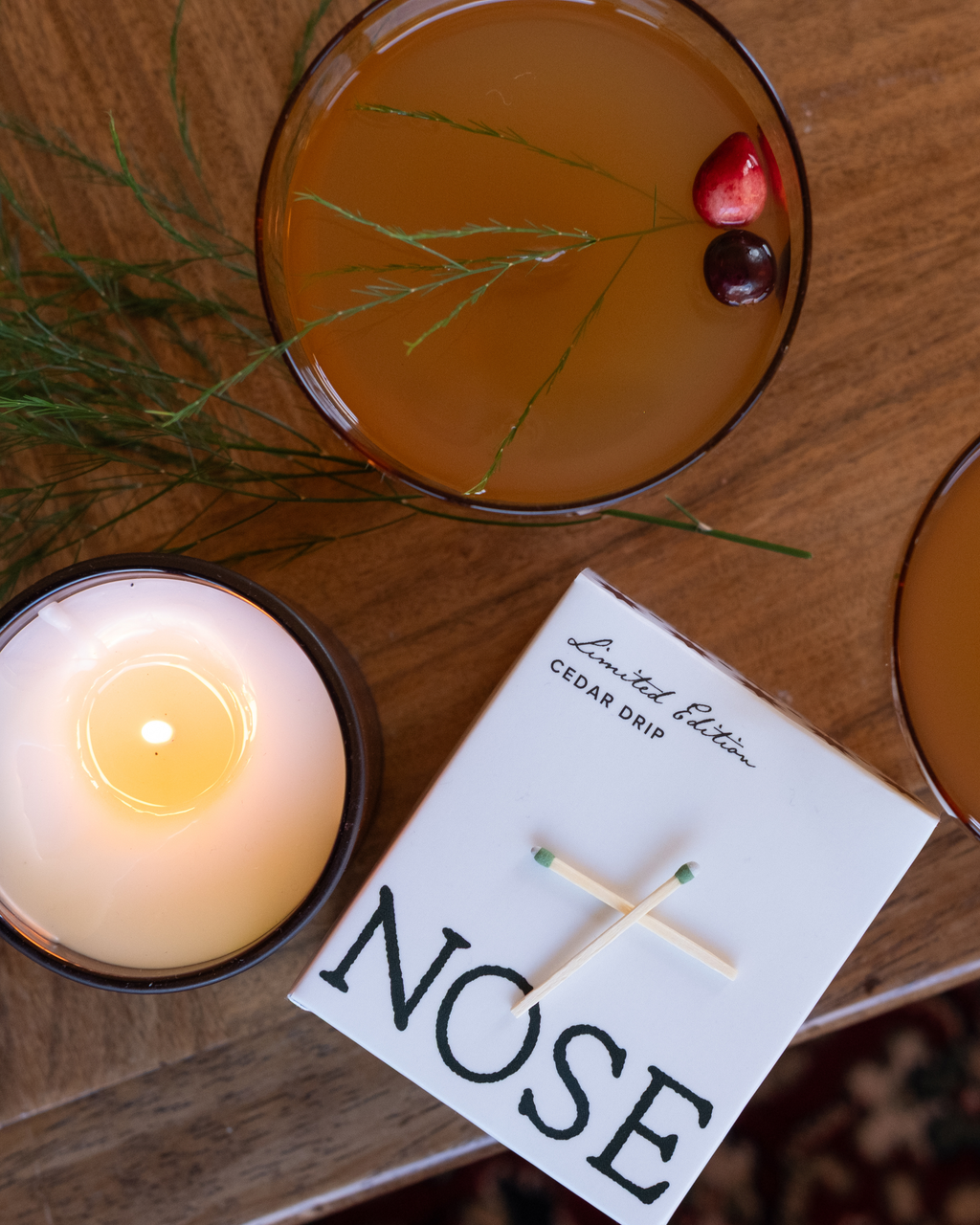 Nose Dive Cedar Drip Candle