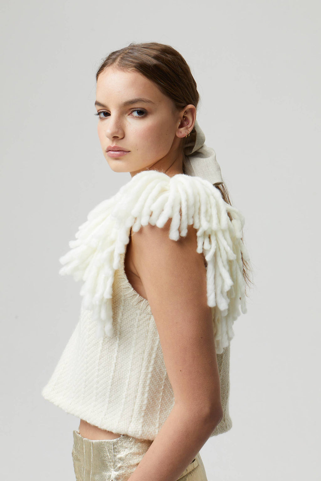 Lake Merino Wool Vest - Natural