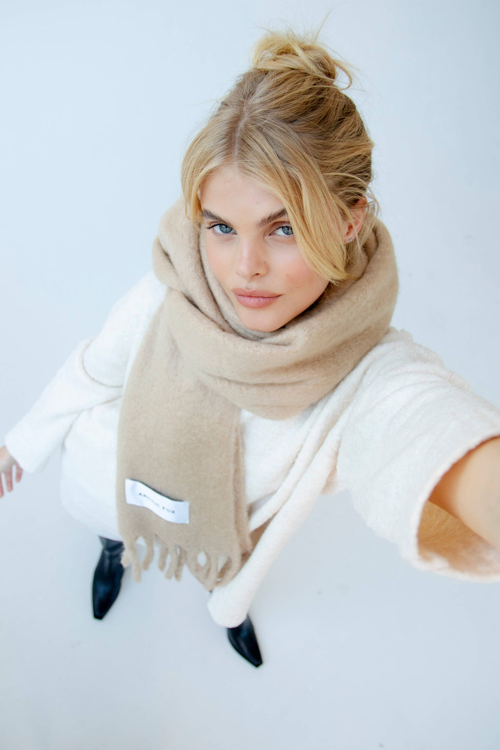 The Reykjavik Scarf:  Pinecone Beige