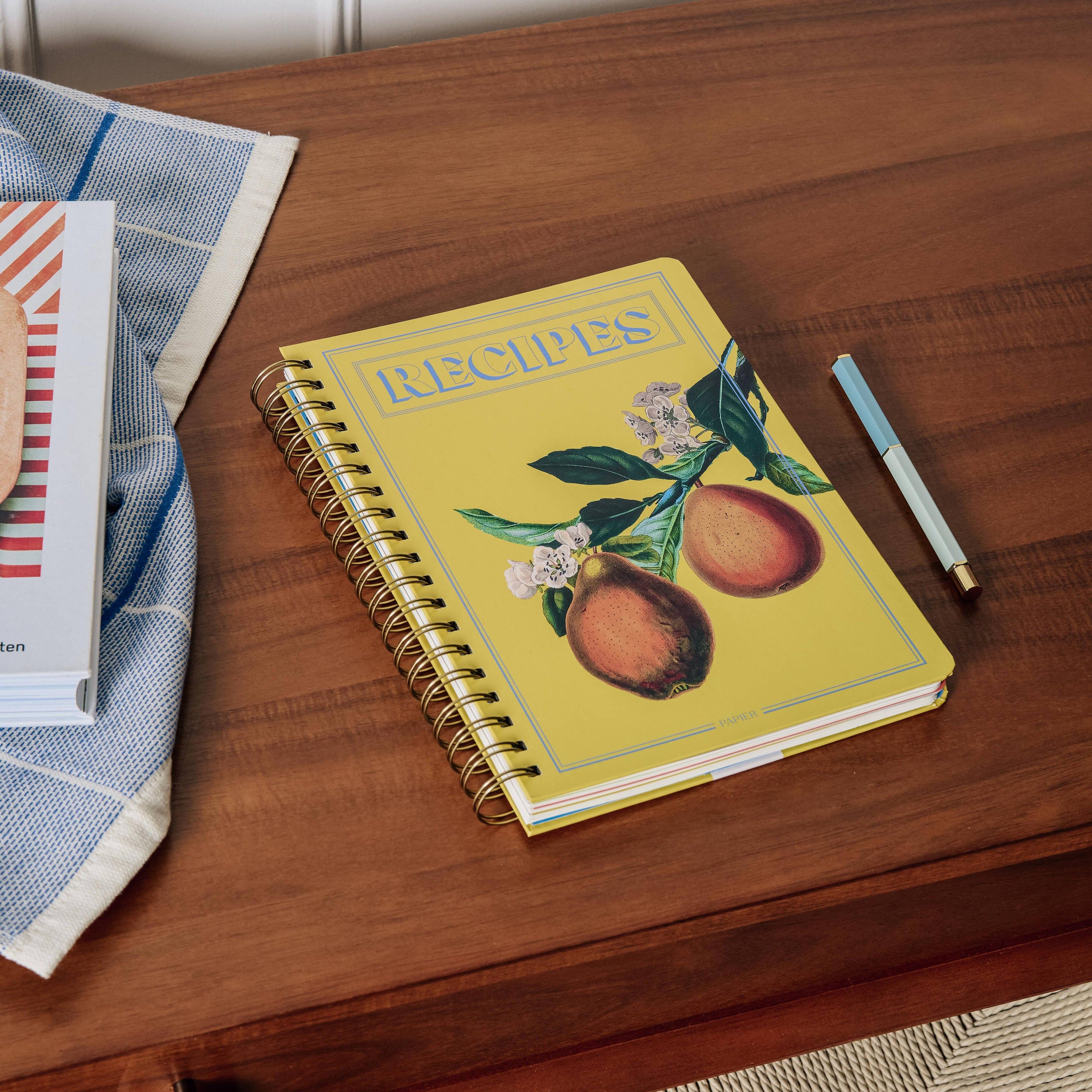 Hanging Fruits Hardcover Guided Recipe Journal