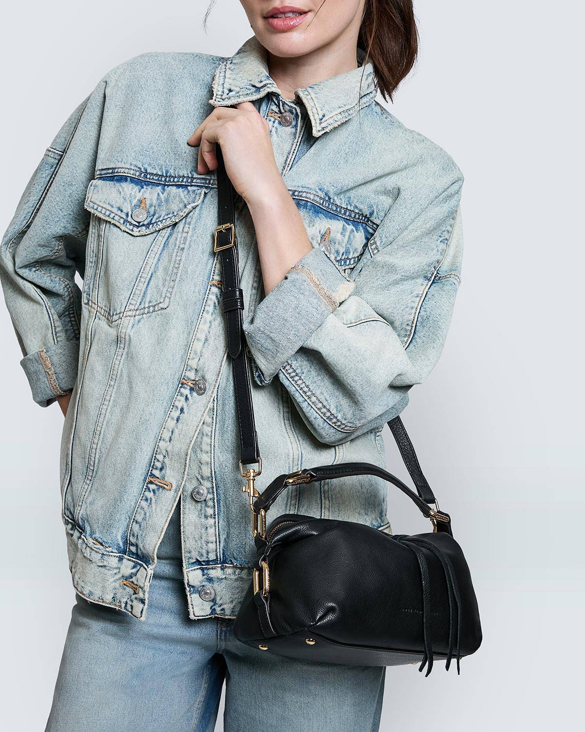 Aimee Kestenberg Dumpling Convertible Handheld: Black