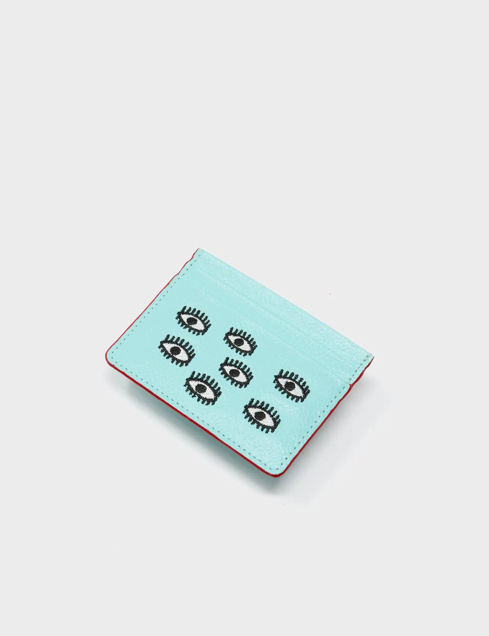 Filium Leather Cardholder:  Acuatic Blue
