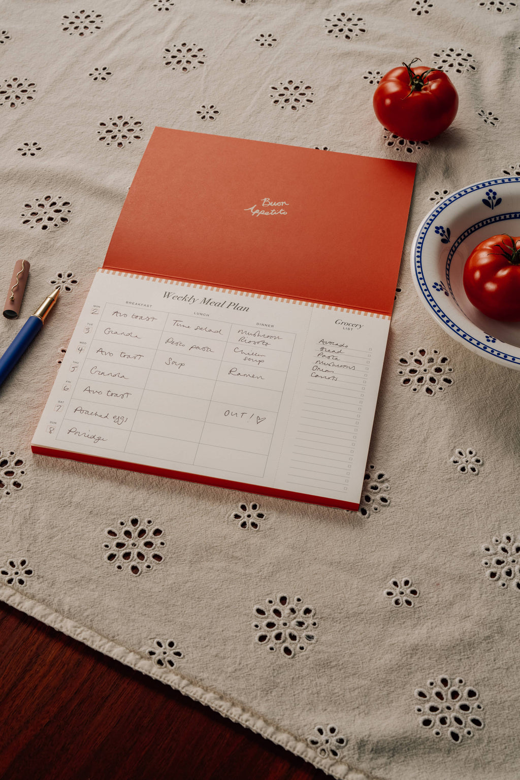 La Dolce Vita Weekly Meal Planner & Grocery List