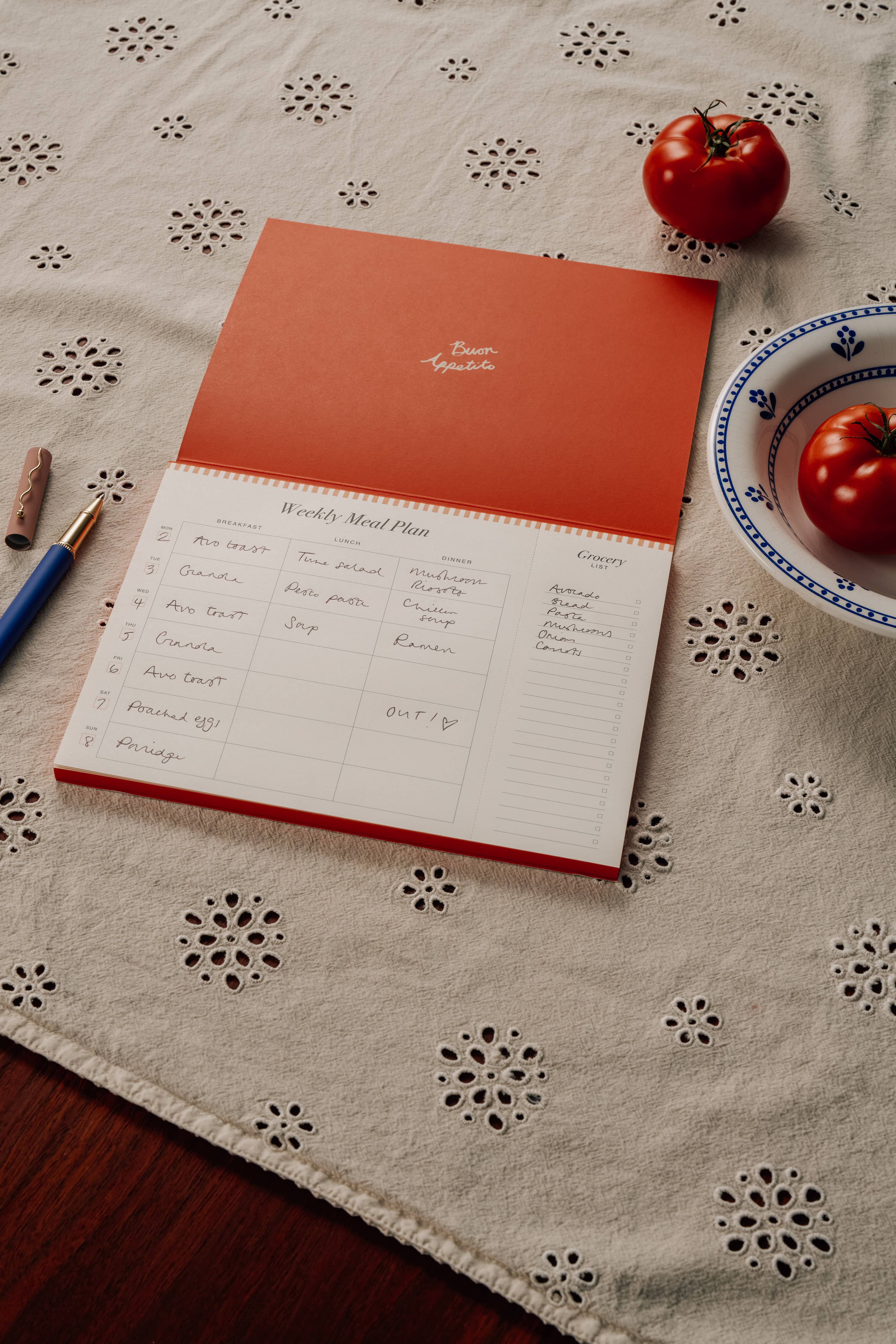 La Dolce Vita Weekly Meal Planner & Grocery List