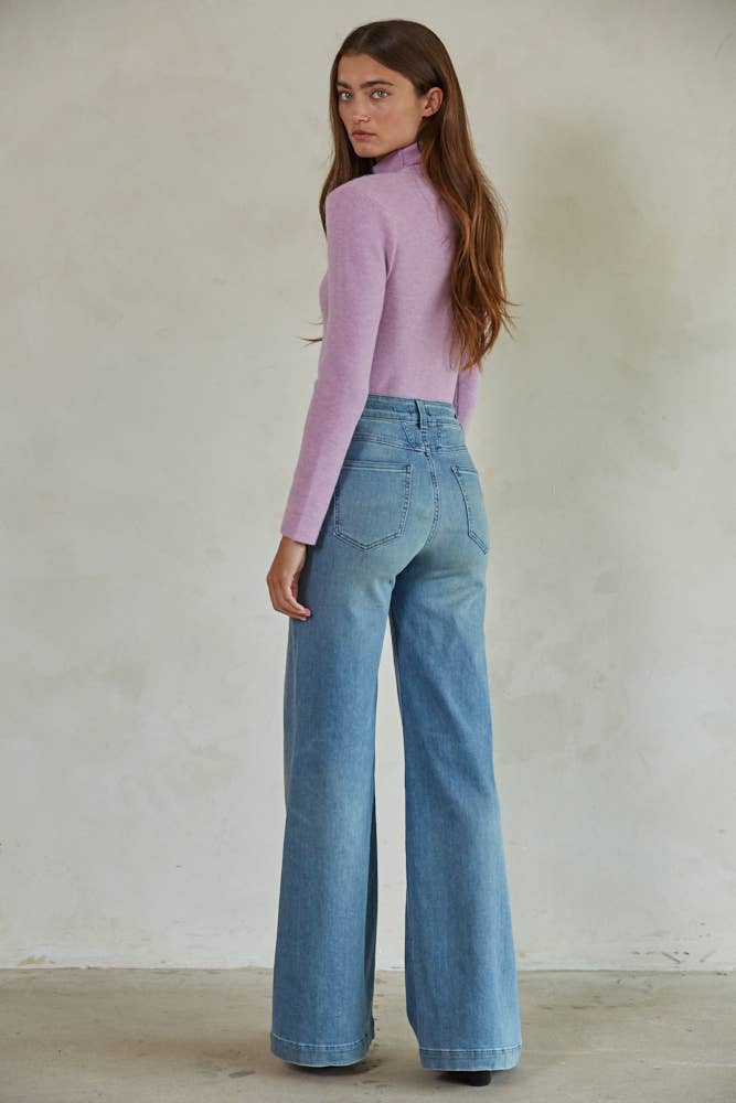 Turtleneck sweater: Lavender