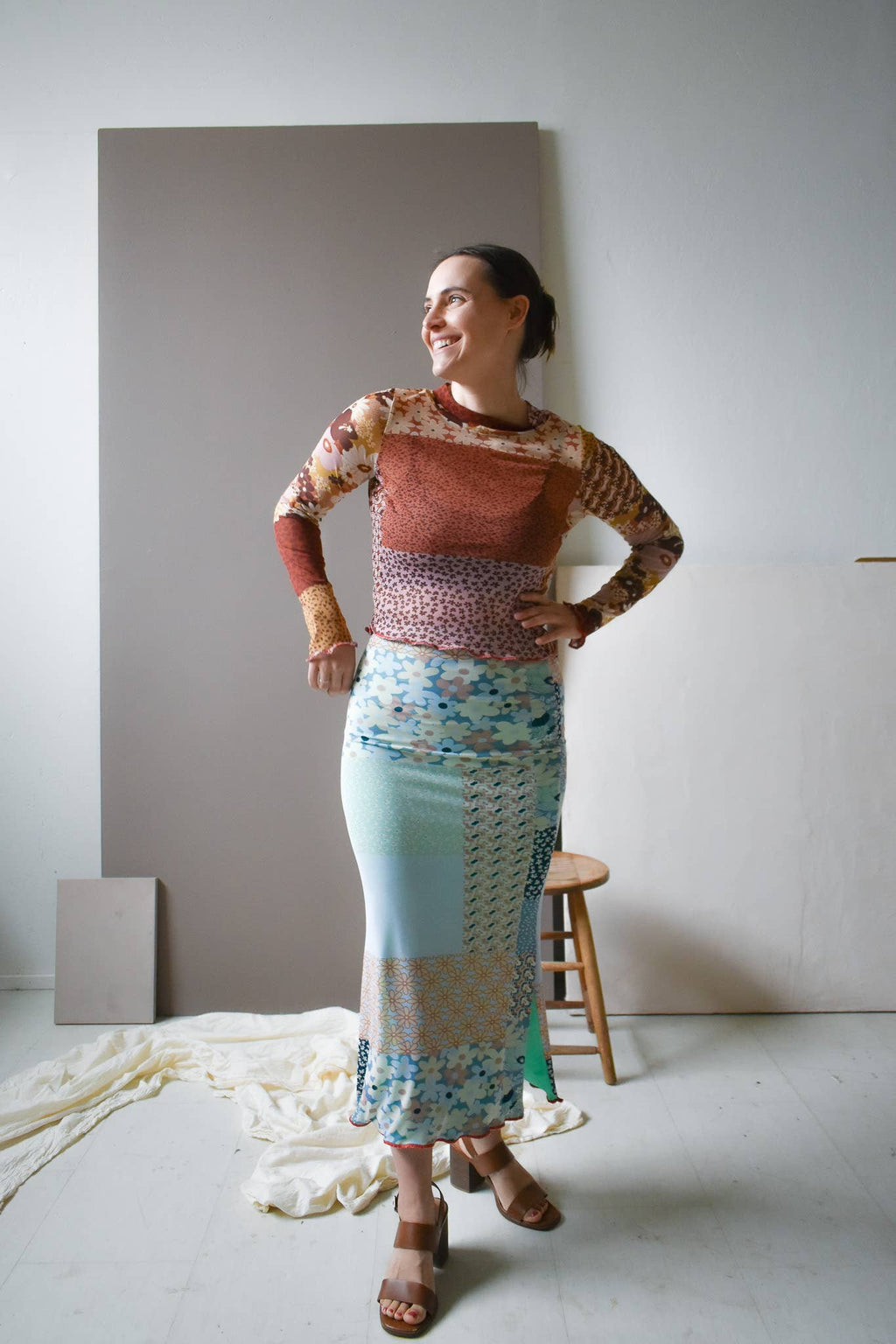 Inesse Skirt:  Blue Quilt