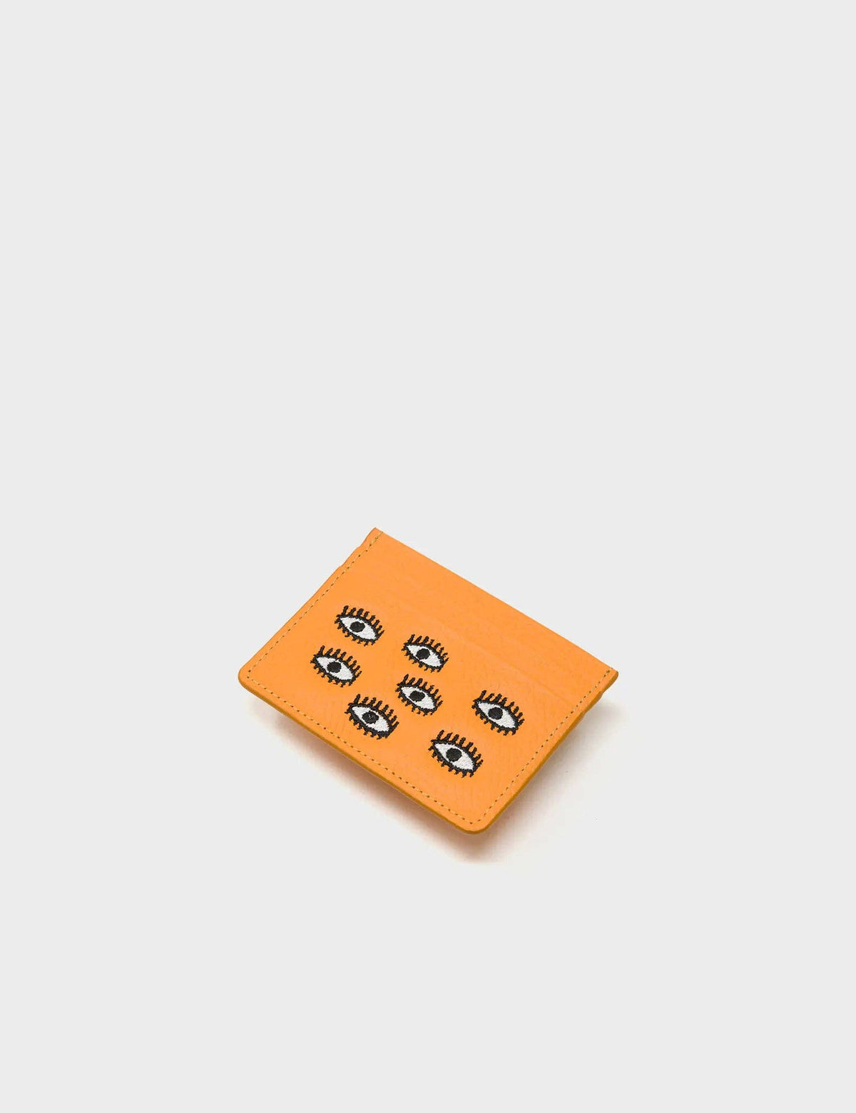 Min & Mon Filium Flamingo Orange Leather Cardholder