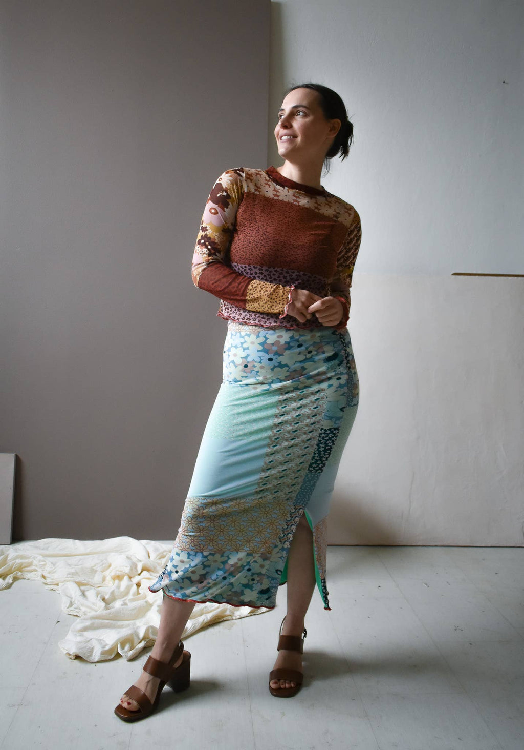 Inesse Skirt:  Blue Quilt
