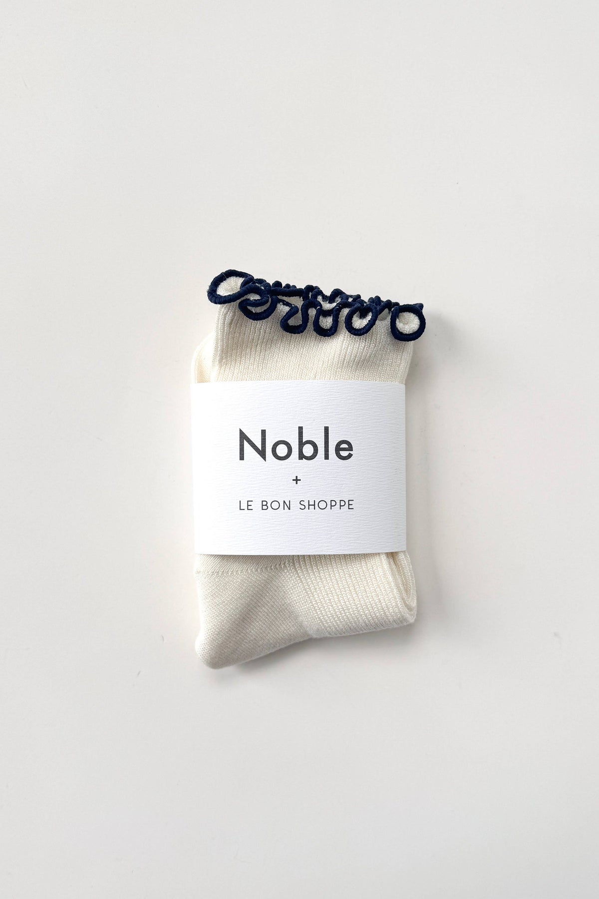 Noble x Le Bon Shoppe Petite Ruffled Modal Socks