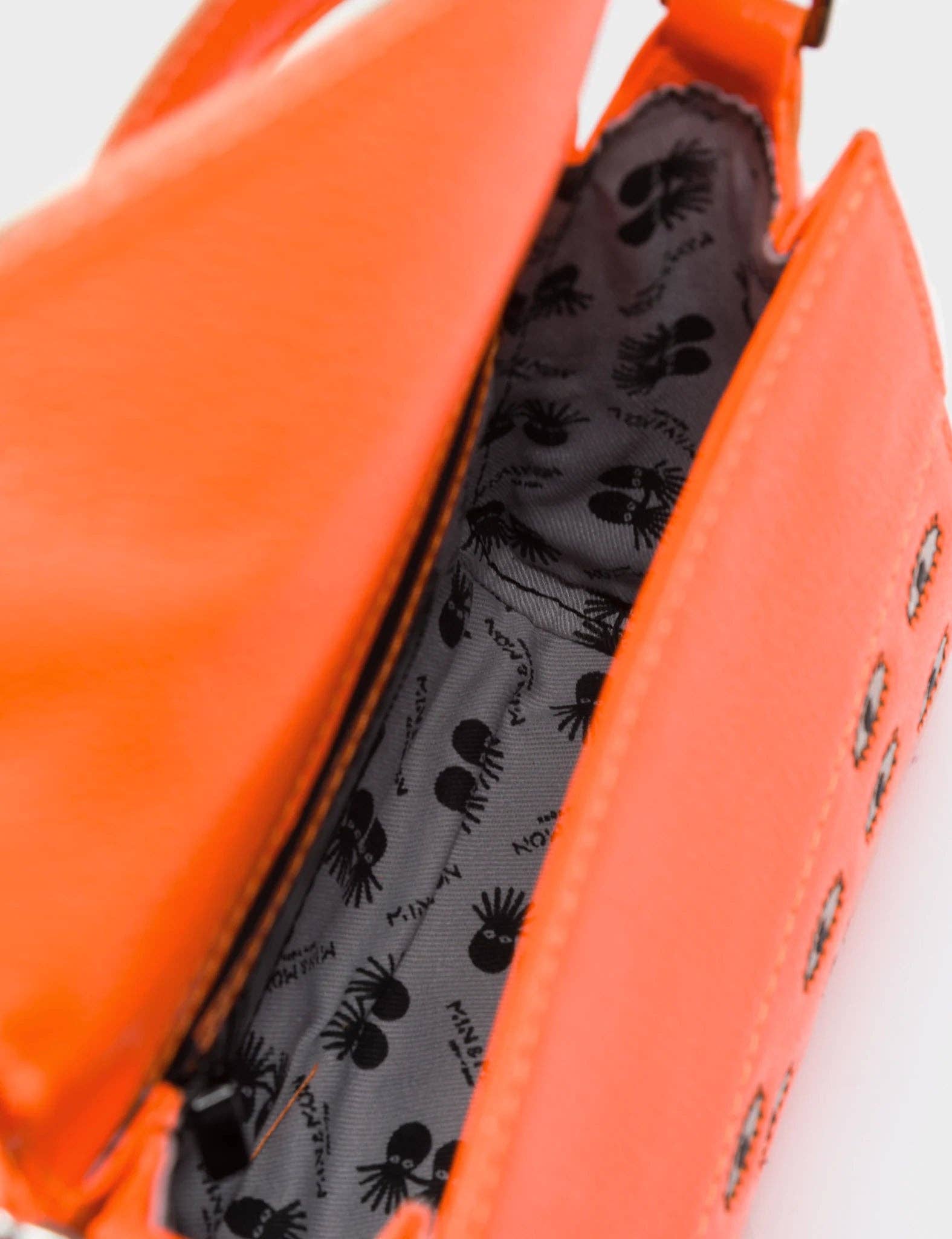 Anastasio Micro Crossbody Handbag: Orange Leather