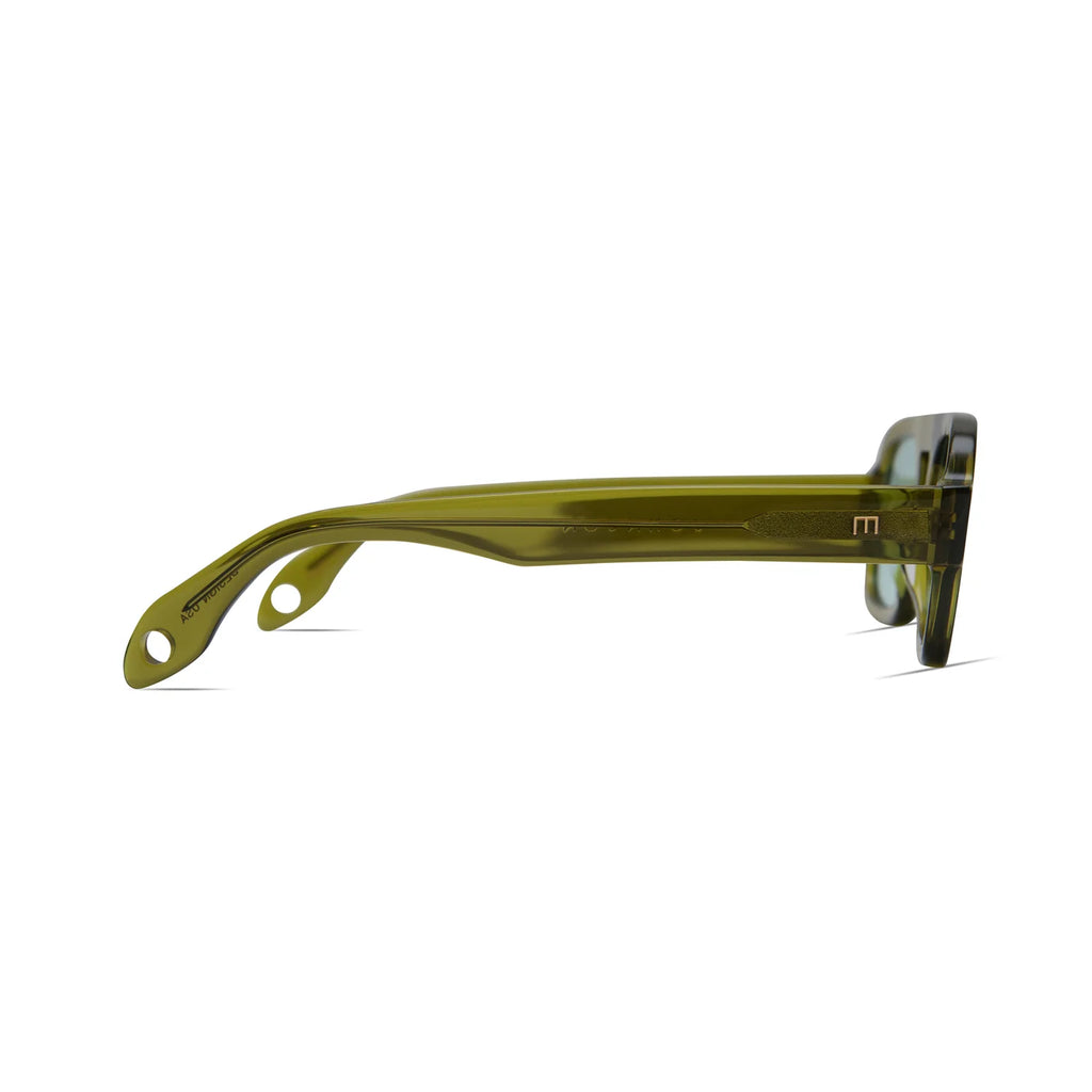 Elisa Johnson Jane Mini Sunglasses in Olive Green