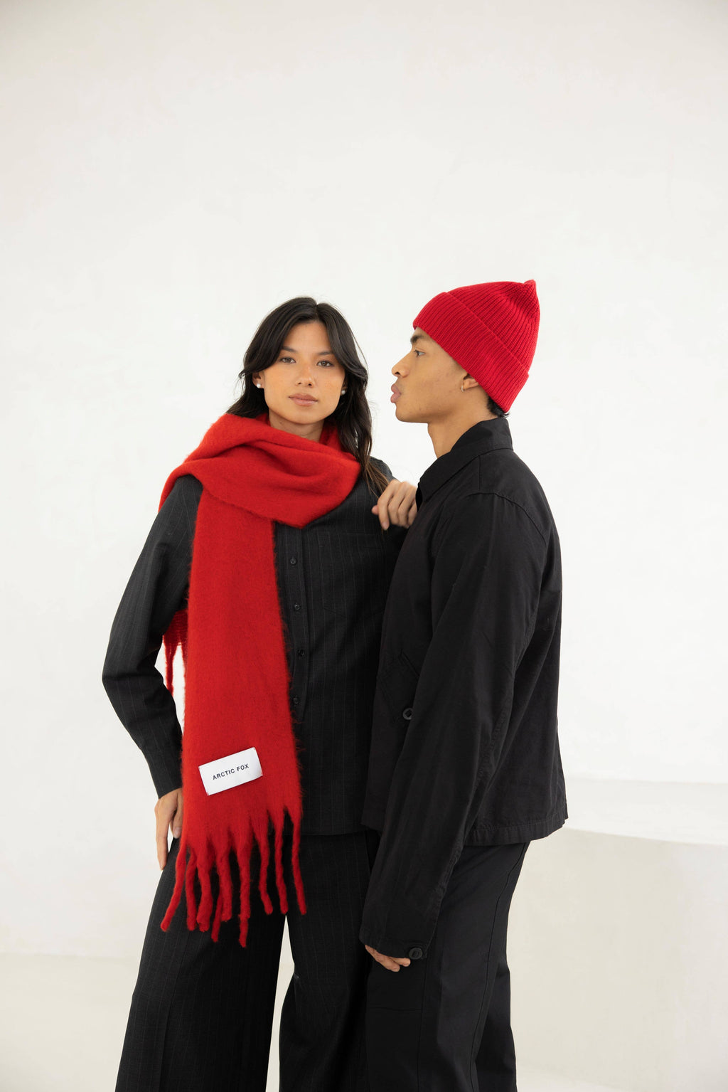 The Stockholm Scarf - 100% Recycled - Crimson Red