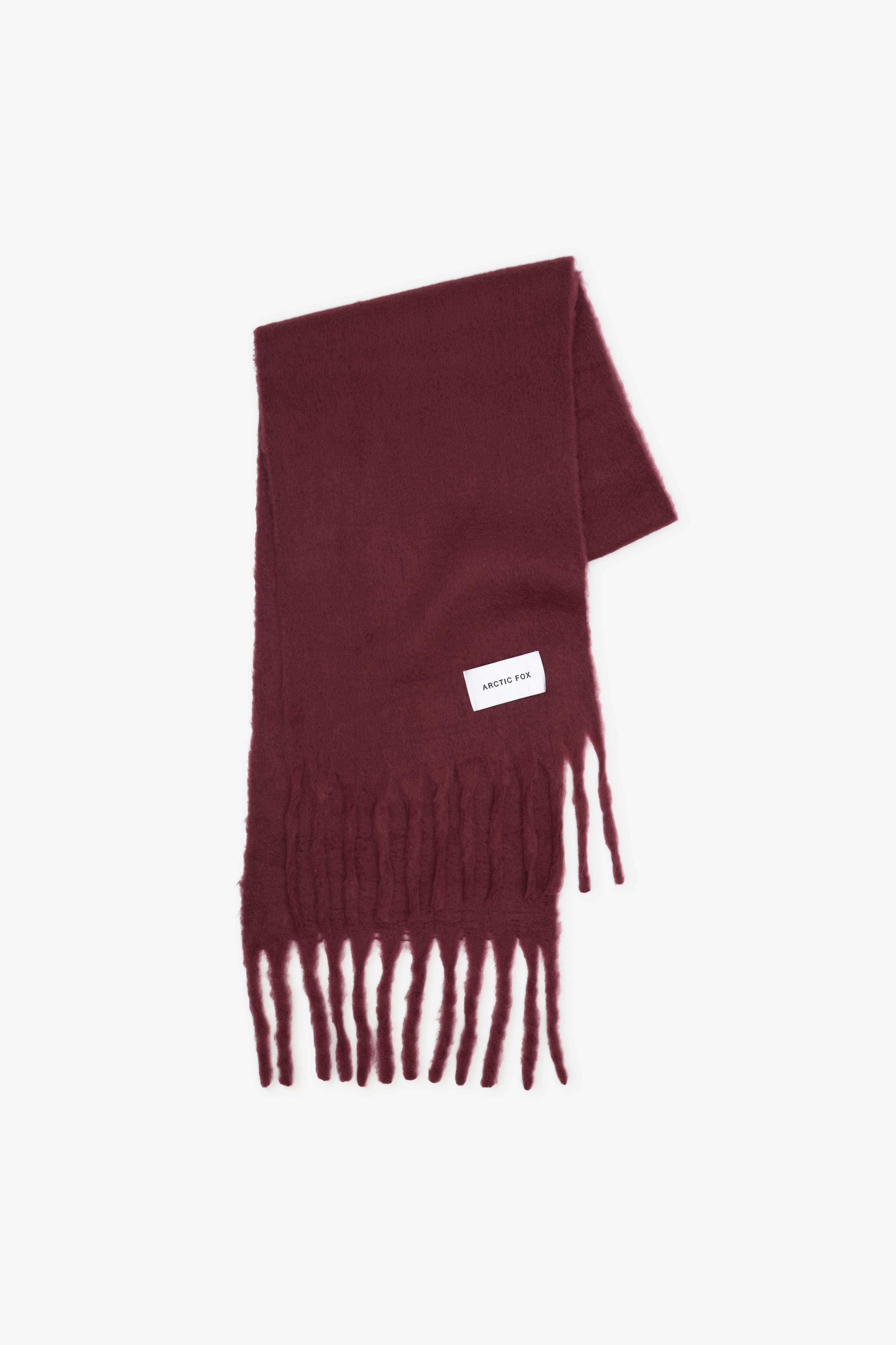 The Reykjavik Scarf - 100% Recycled - Burgundy - FW25