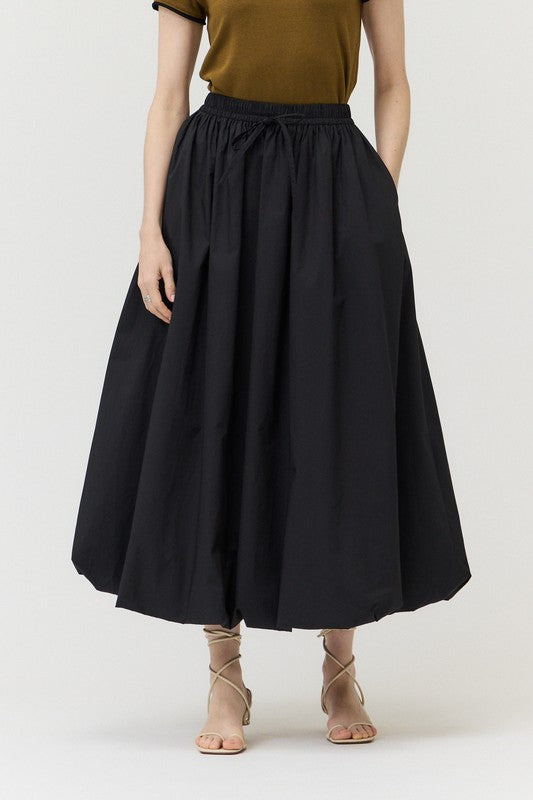 BUBBLE MIDI SKIRT