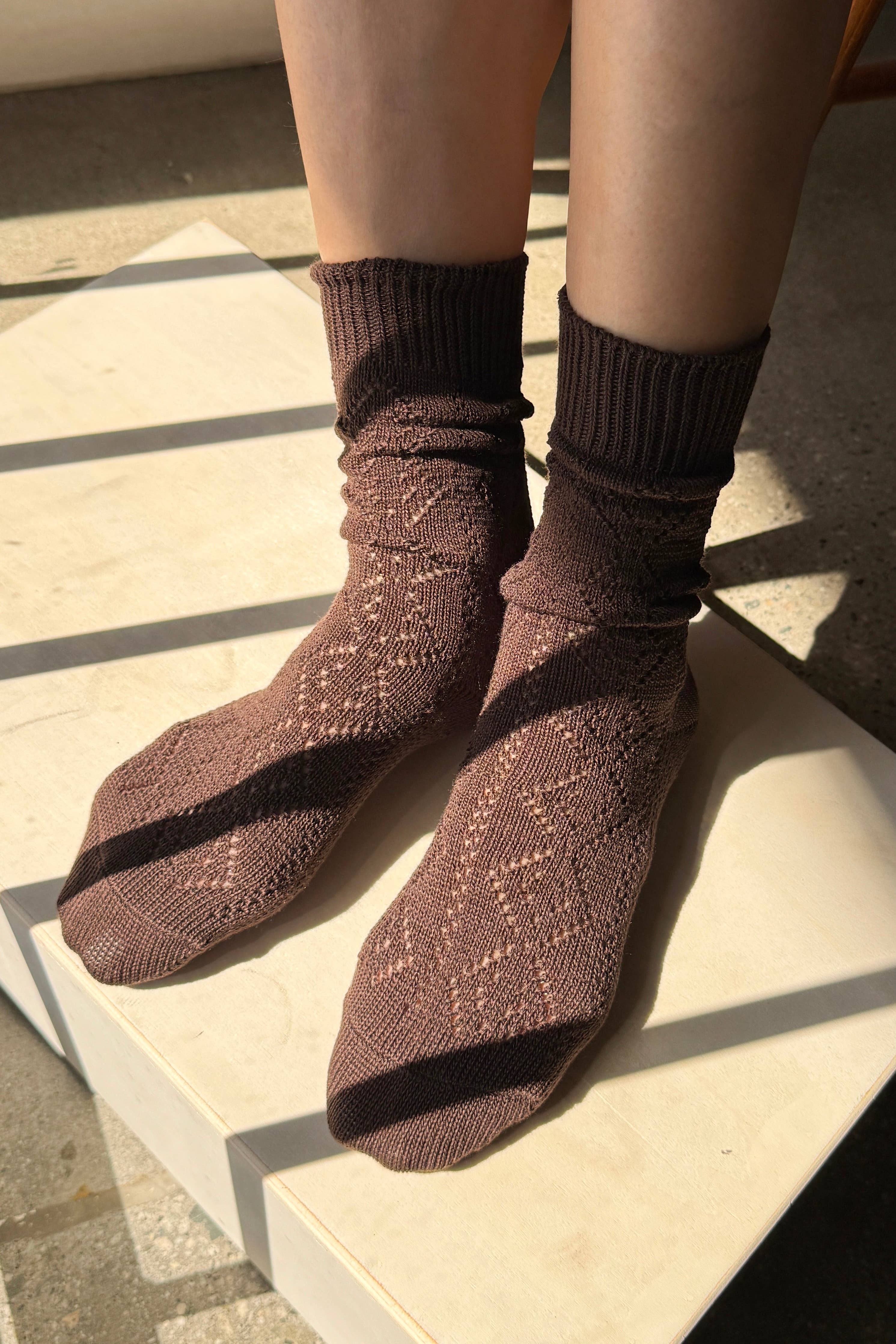Le Bon Shoppe Modal Eyelet Socks
