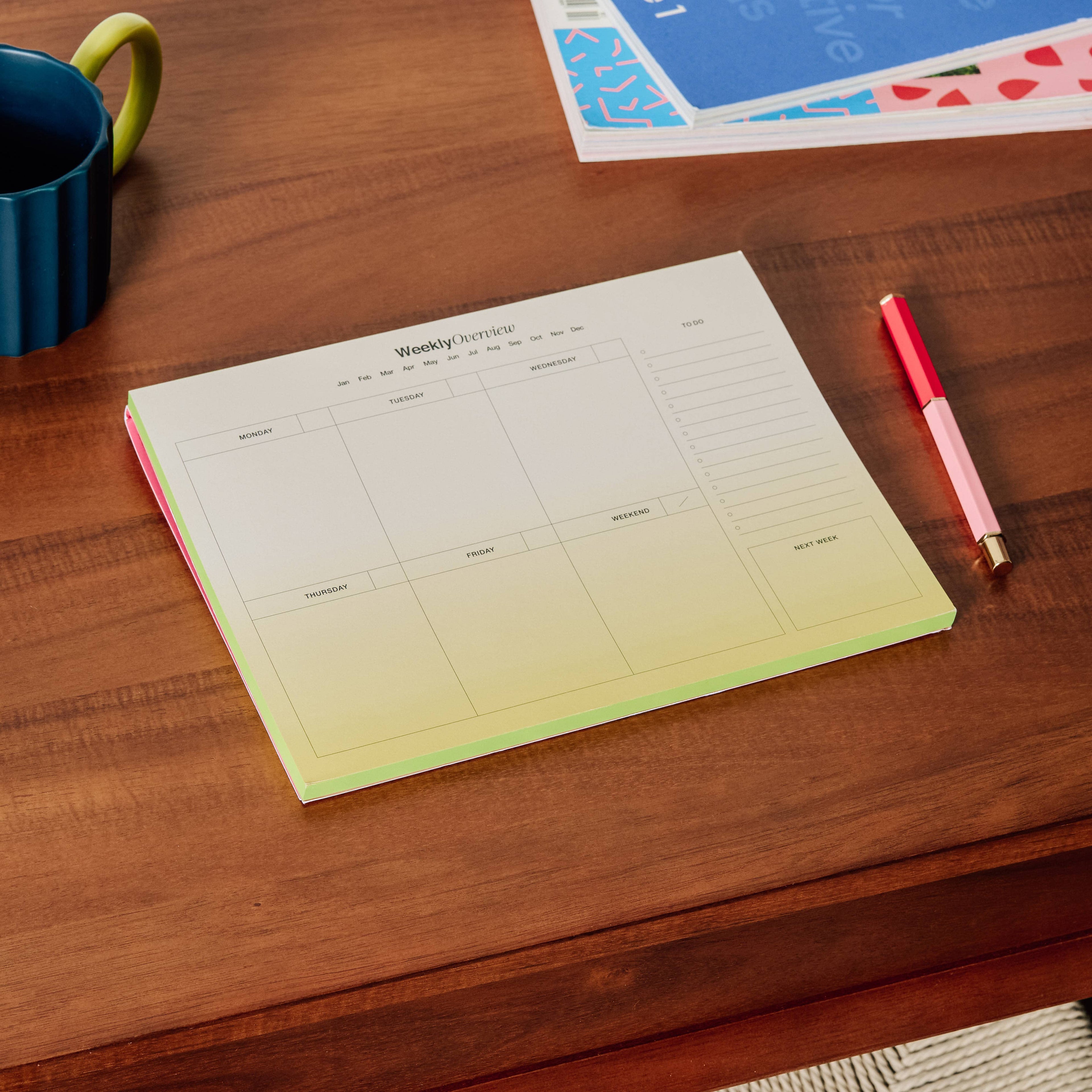 Fresh Growth Weekly Desk Planner