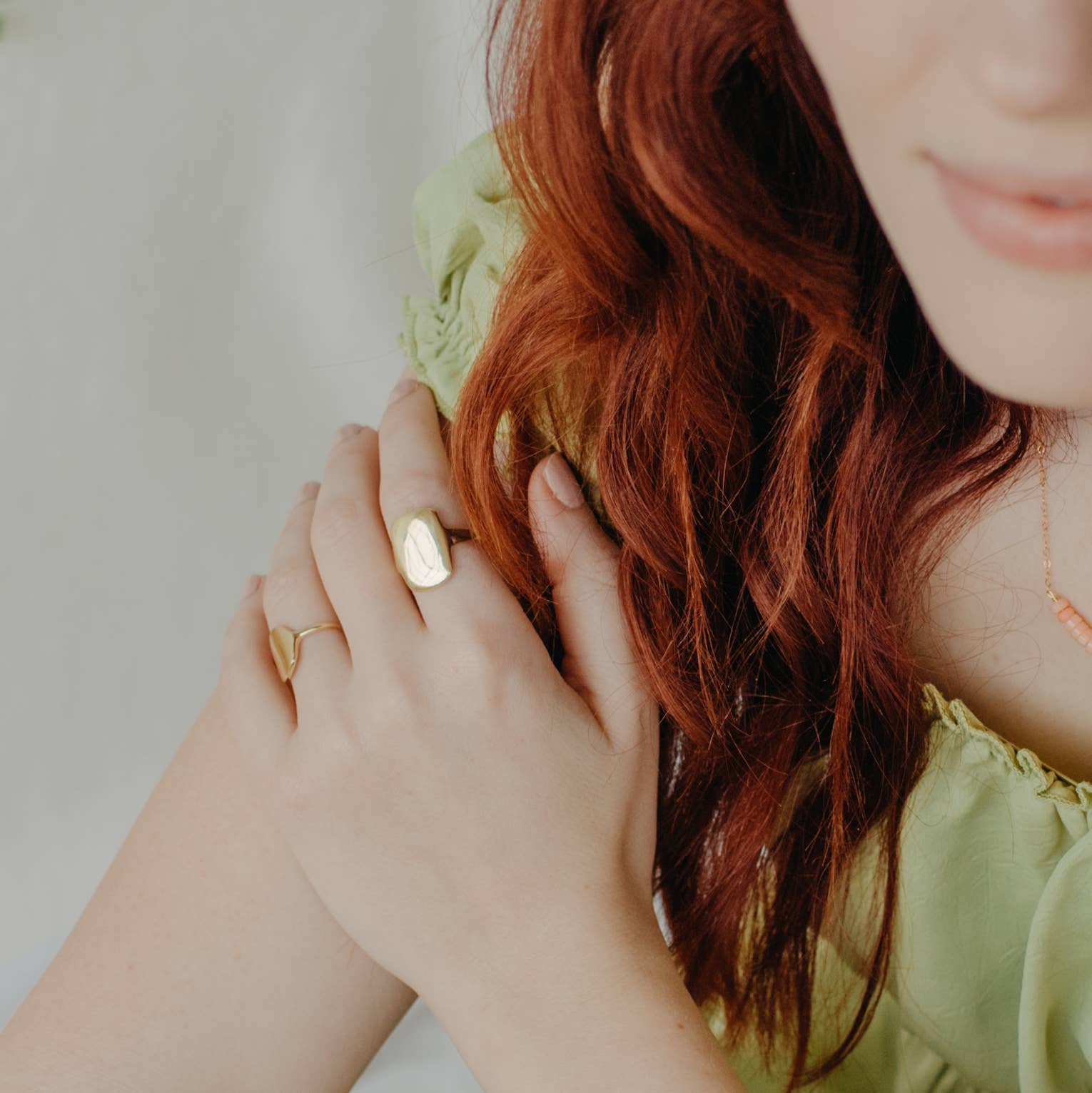 Chloé Brass Cast Signet Ring