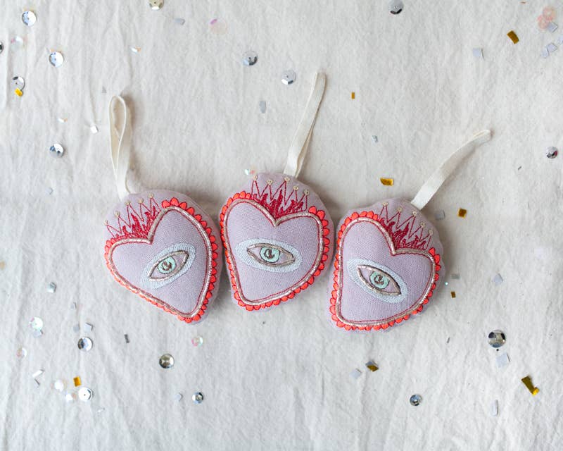 Sacred Heart - Cotton & Lavender filled Ornament