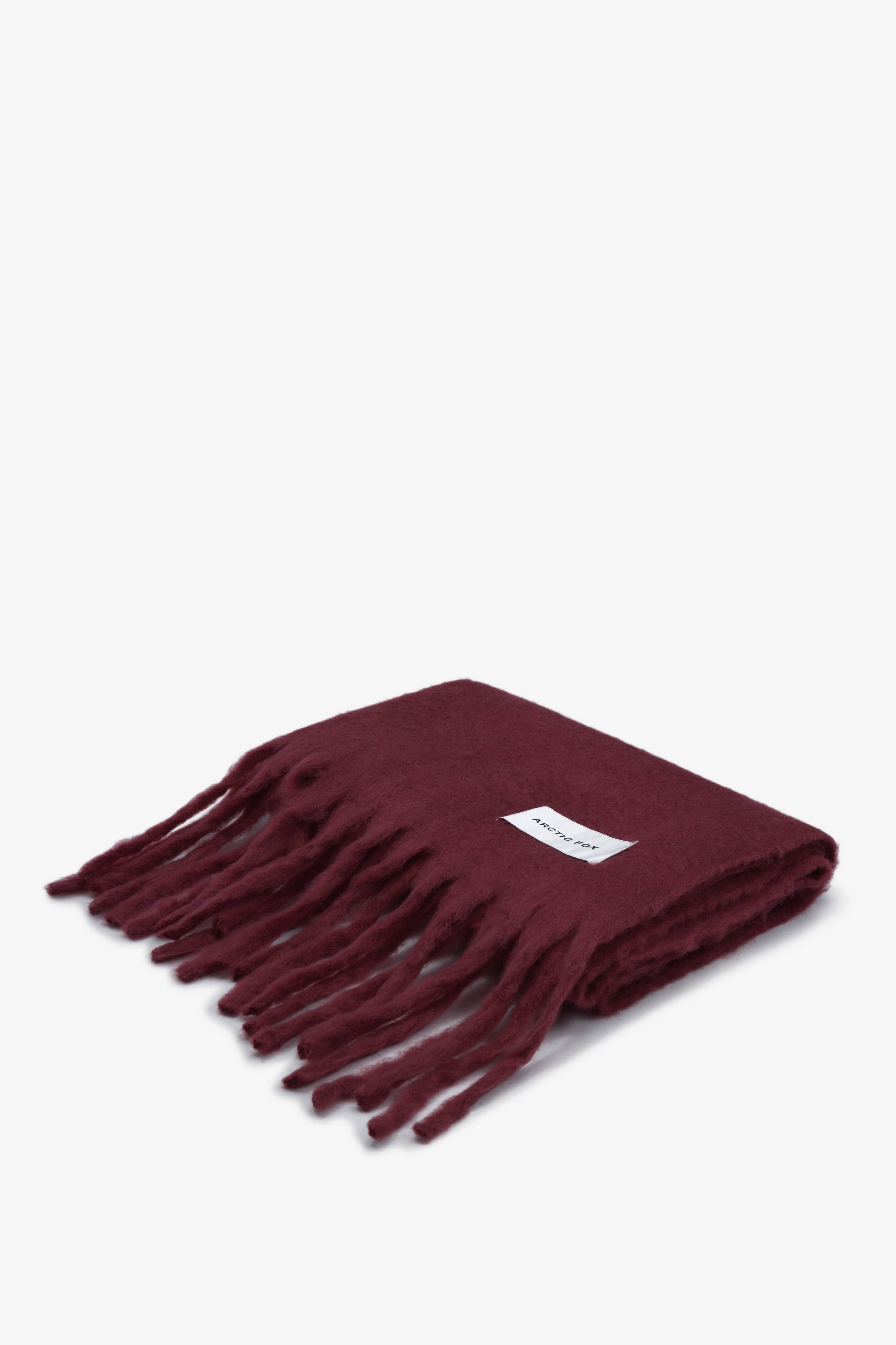 The Reykjavik Scarf - 100% Recycled - Burgundy - FW25