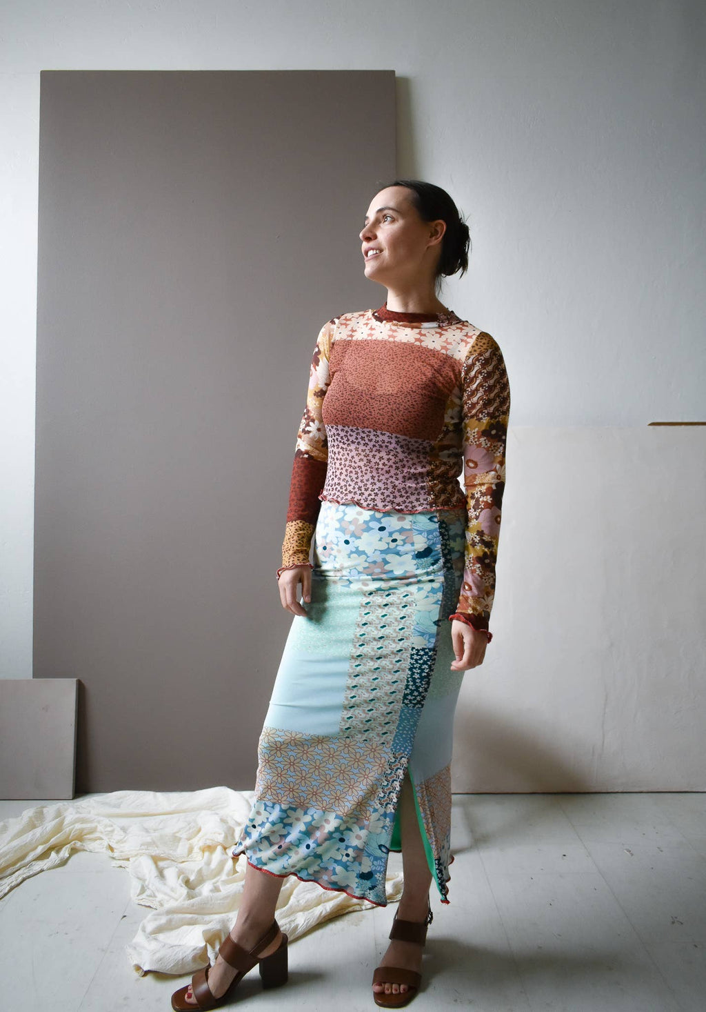 Inesse Skirt:  Blue Quilt