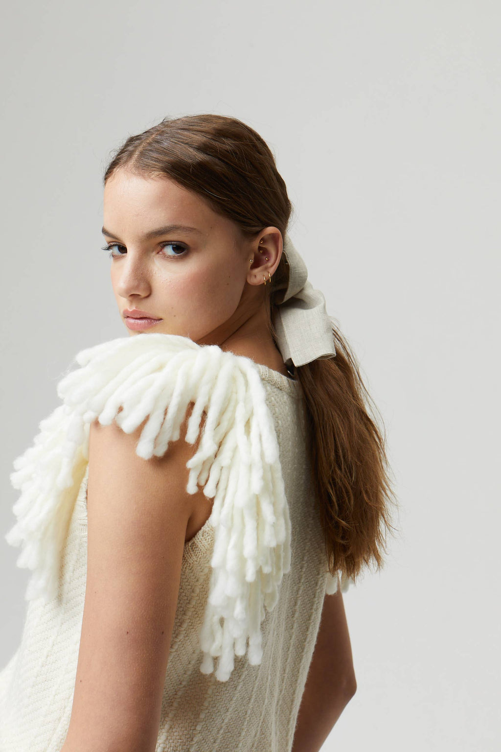 Lake Merino Wool Vest - Natural