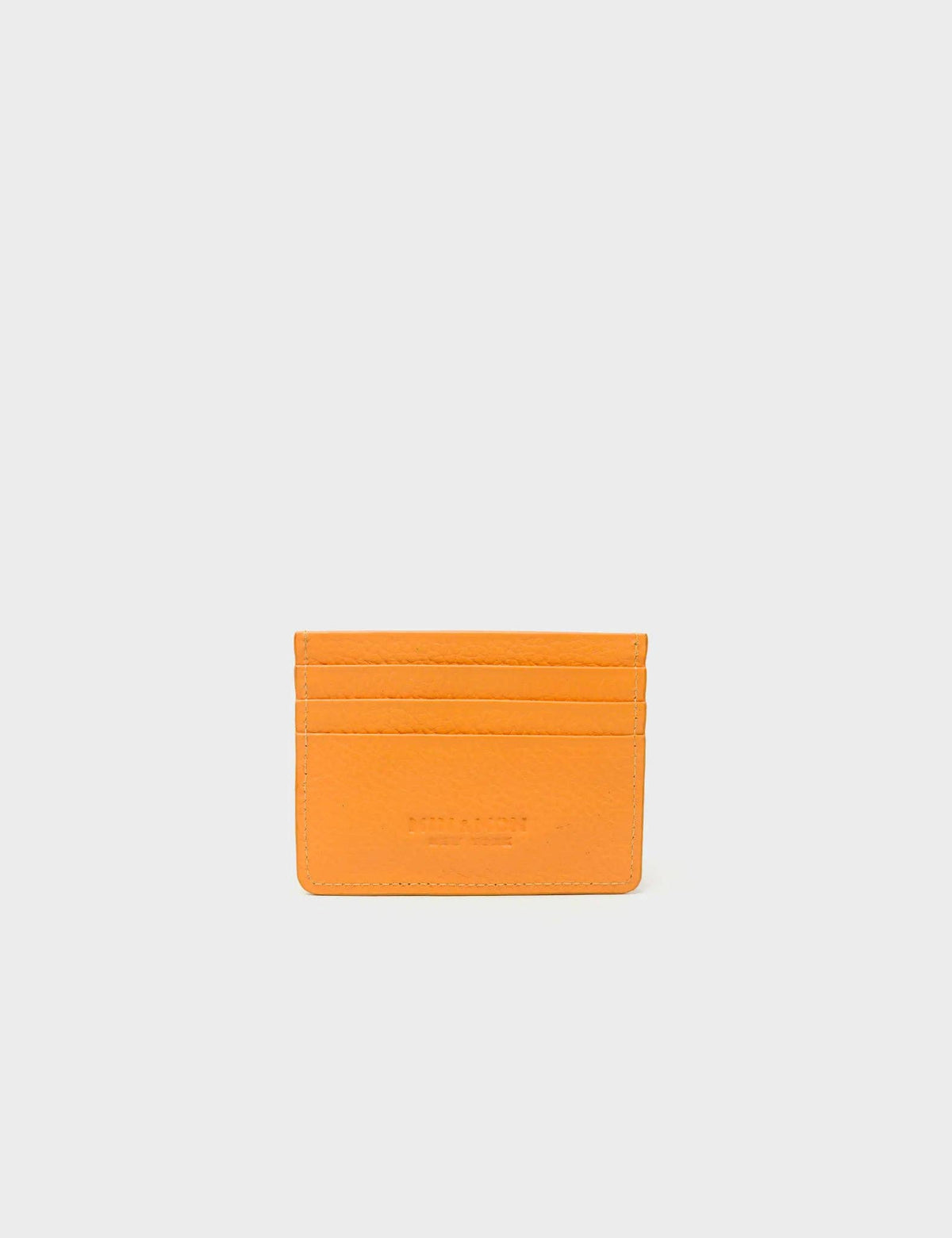 Min & Mon Filium Flamingo Orange Leather Cardholder