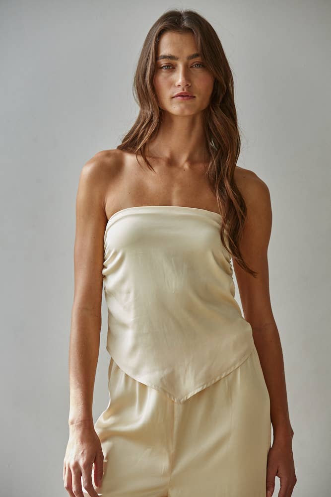 Satin Bandana Tube Top