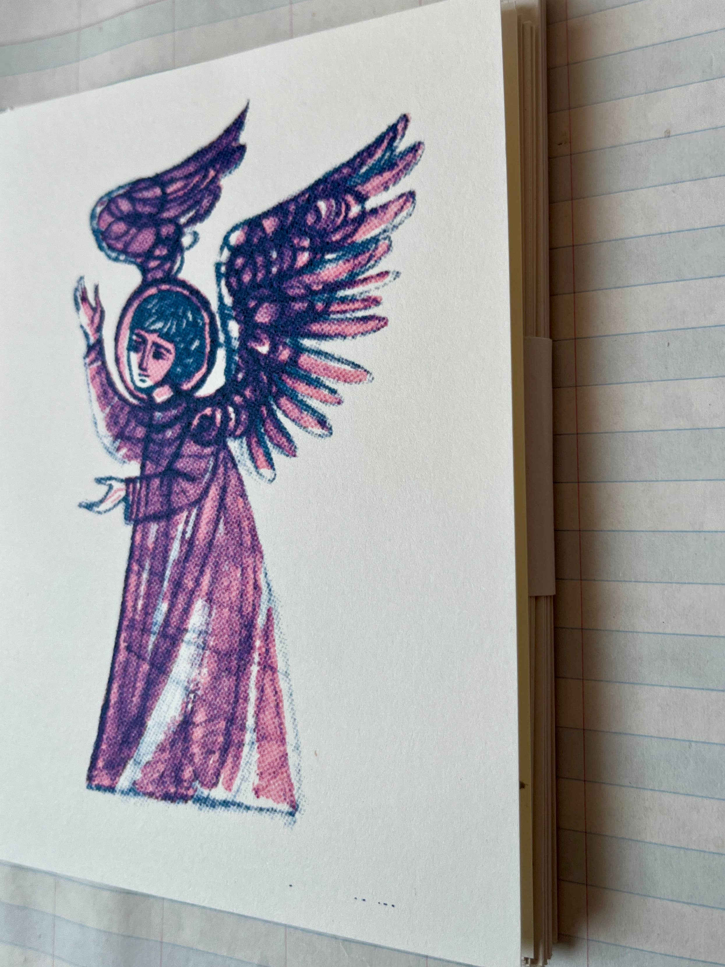 Singing Angel Holiday Card