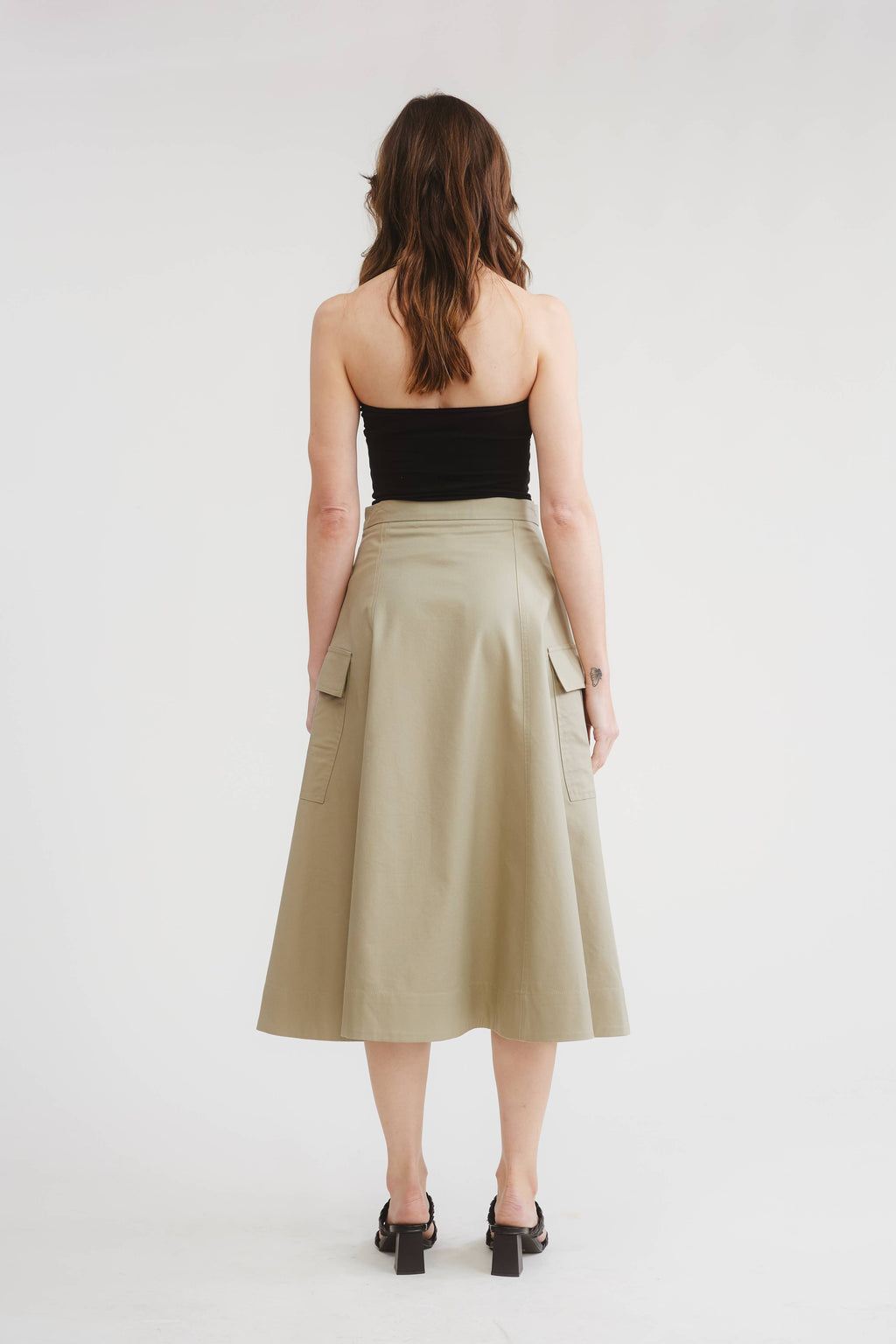 Dune Cargo Skirt:  Khaki