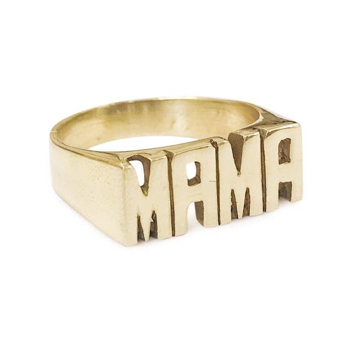 Mama Nameplate Ring