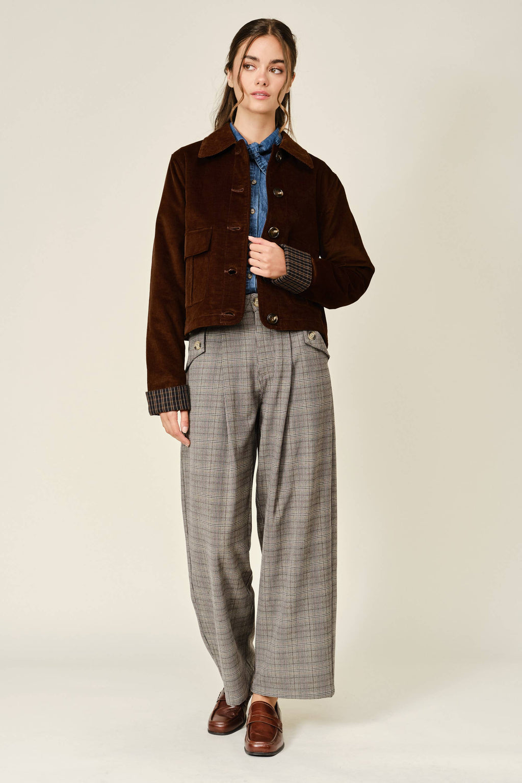 Crop Corduroy Jacket