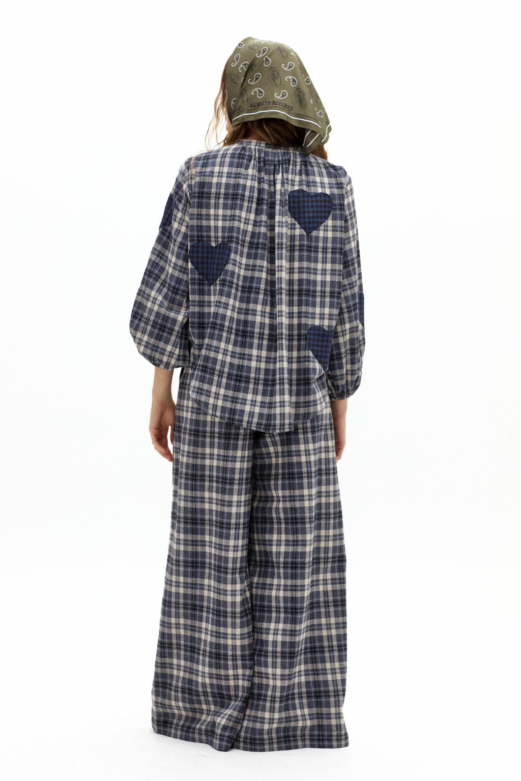 Super Culotte Cotton Twill Pants - Pascal Checks