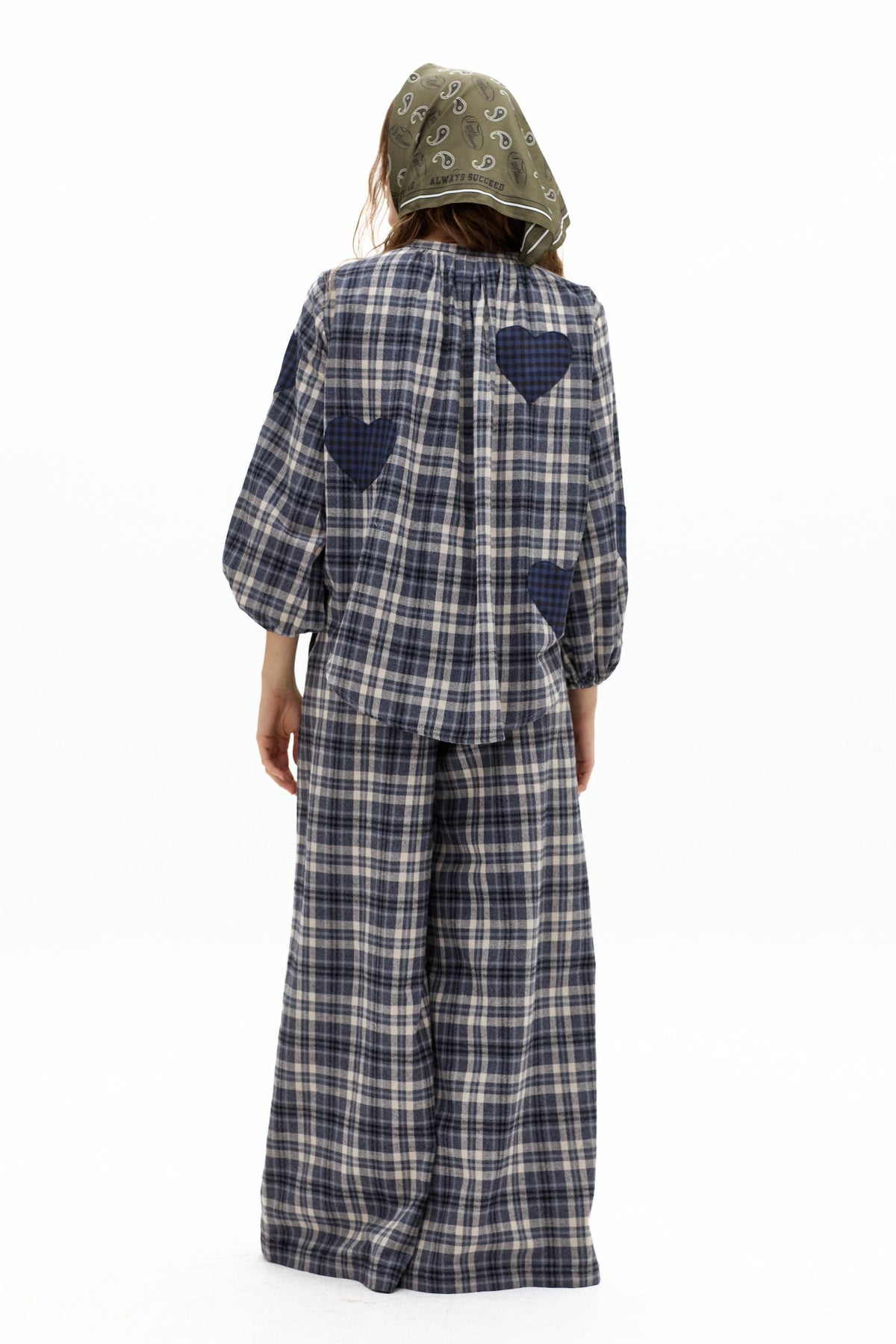 Super Culotte Cotton Twill Pants - Pascal Checks