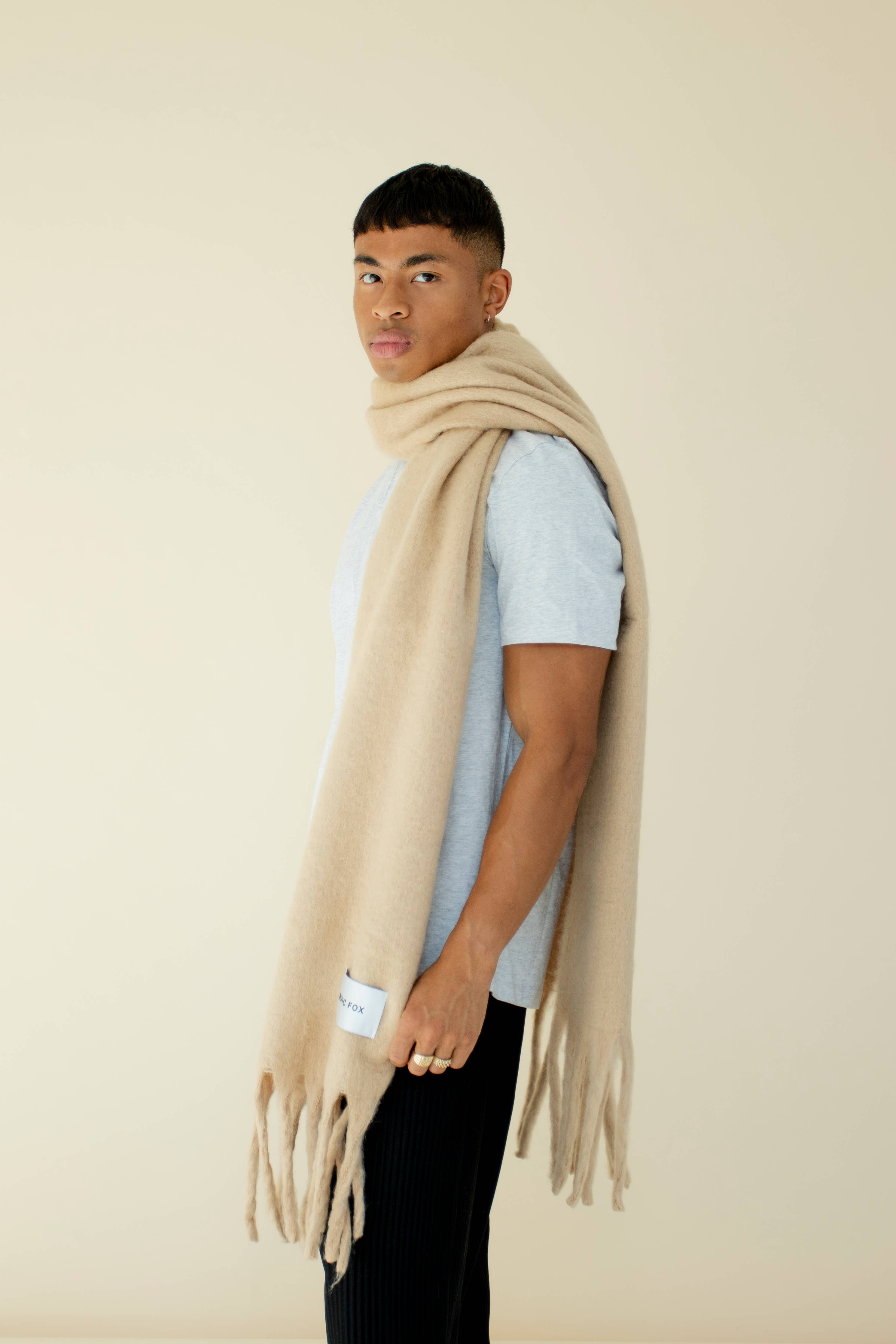 The Reykjavik Scarf:  Pinecone Beige