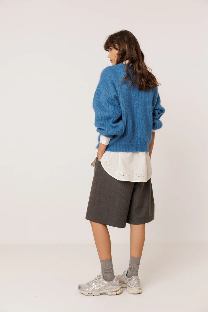 Indi & Cold Brushed-Effect Mohair Sweater