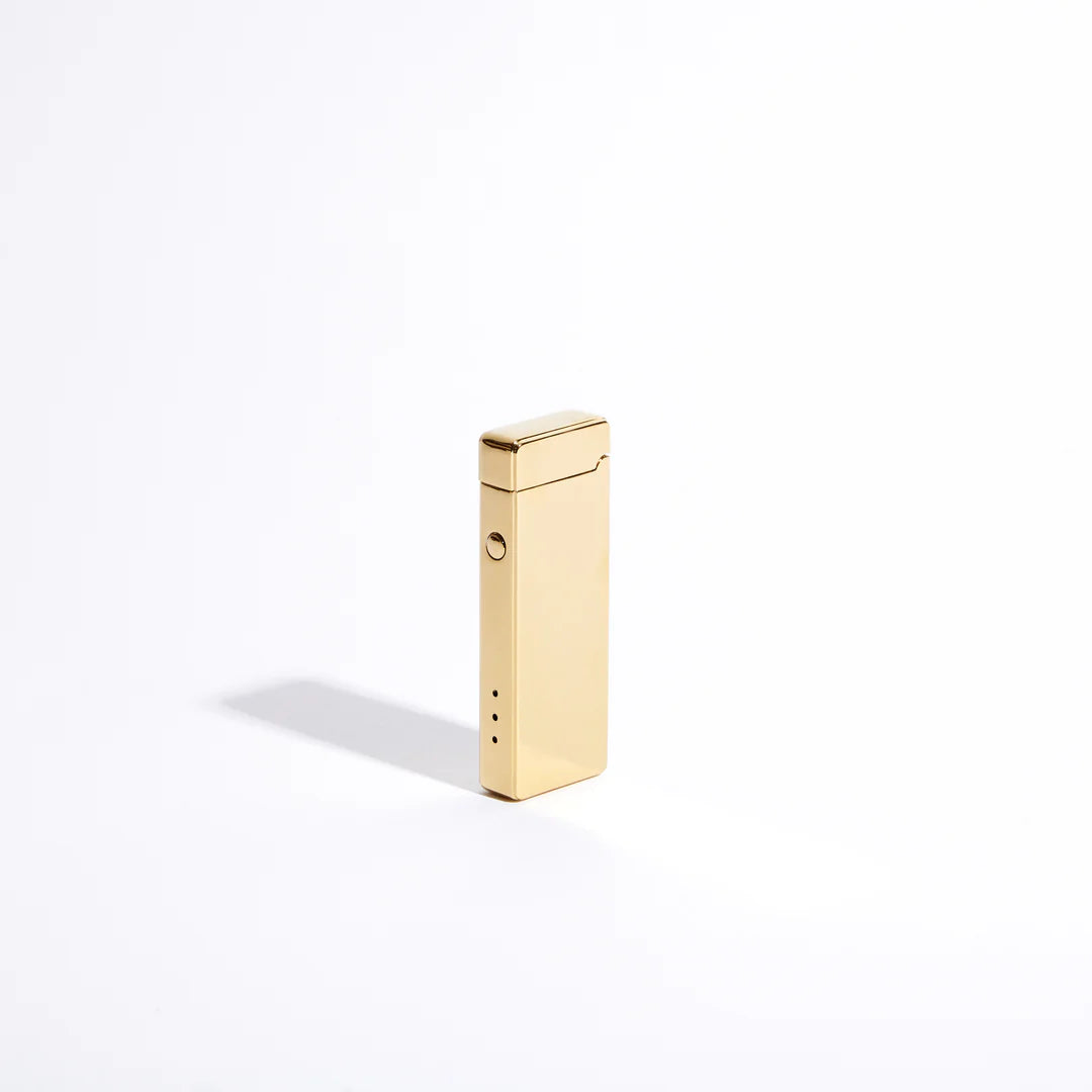 Rechargeable USB Arc Lighter: Gold Metallic