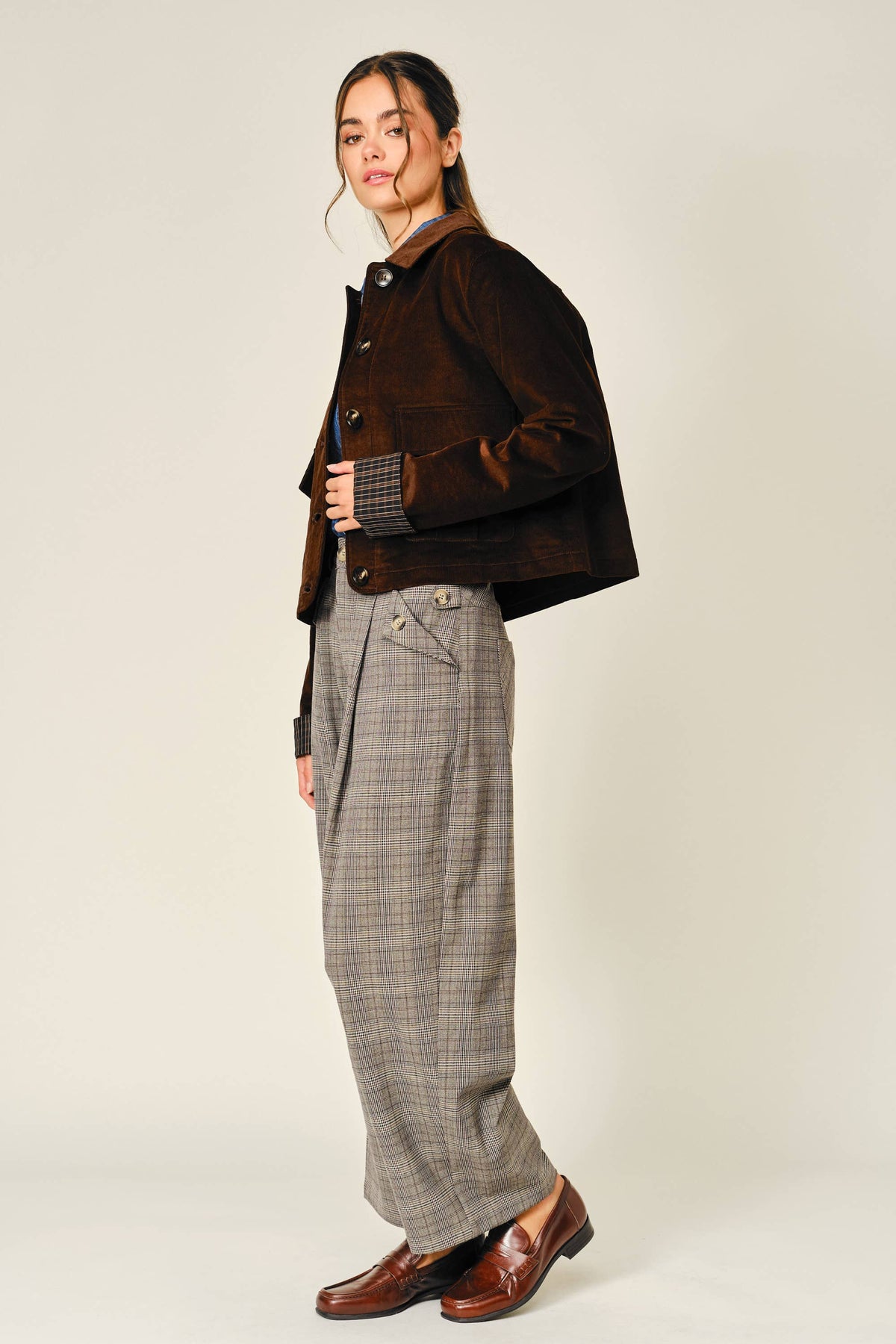Crop Corduroy Jacket