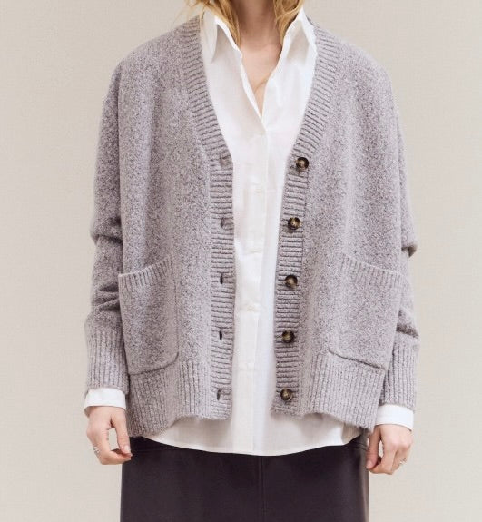 GRANDPA CARDIGAN - GREY