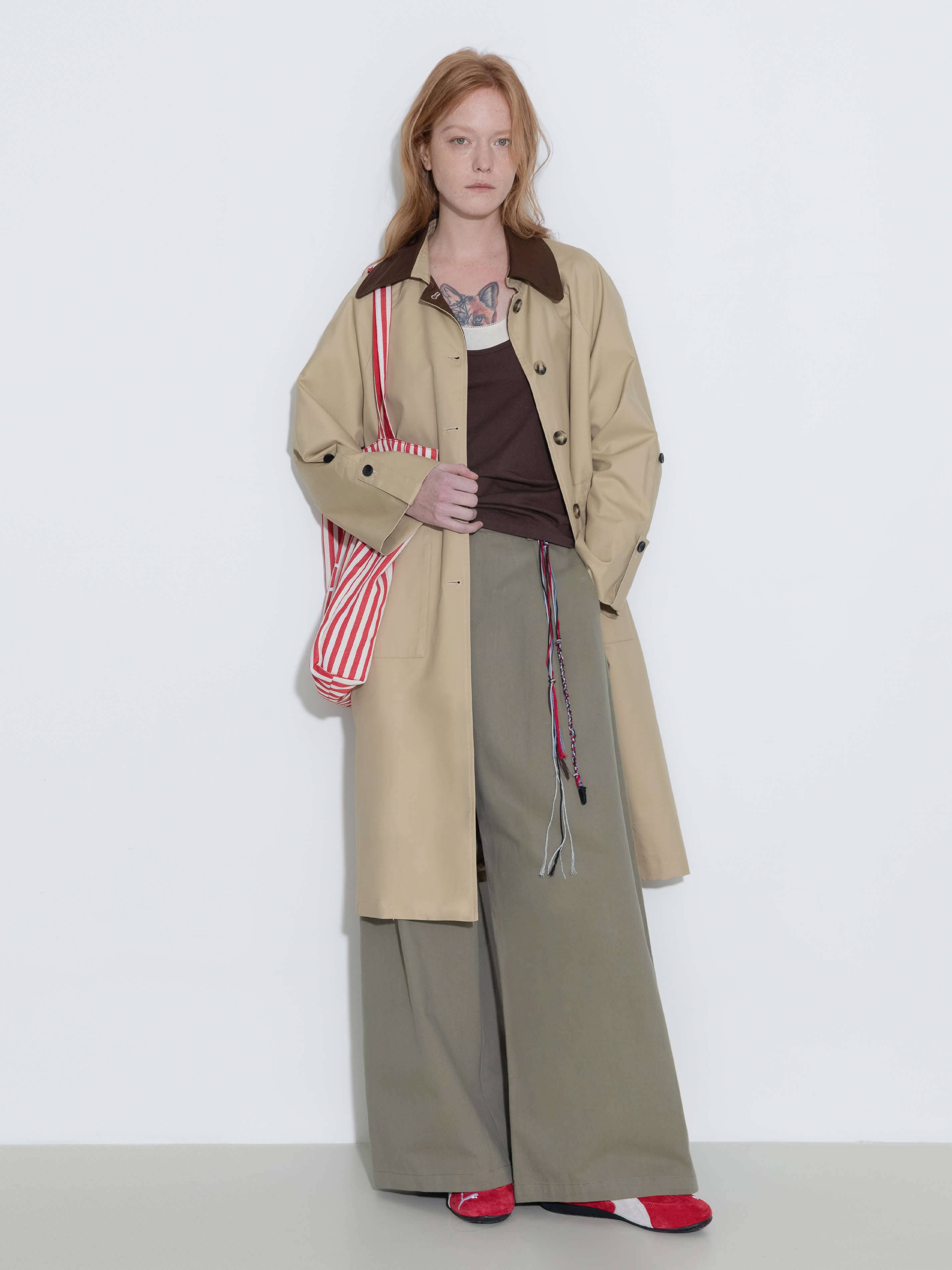 Palazzo pants in Olive green