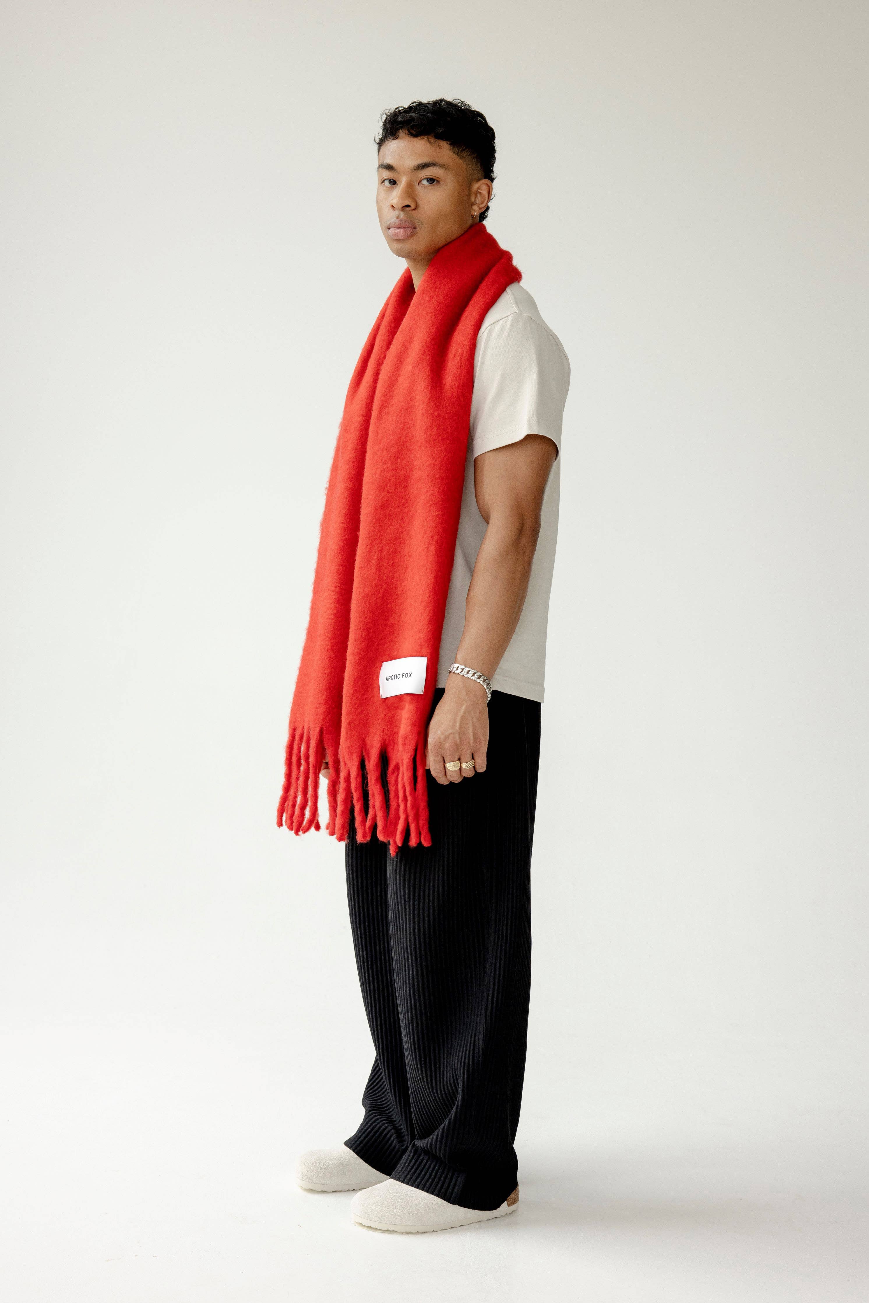 The Stockholm Scarf - 100% Recycled - Crimson Red