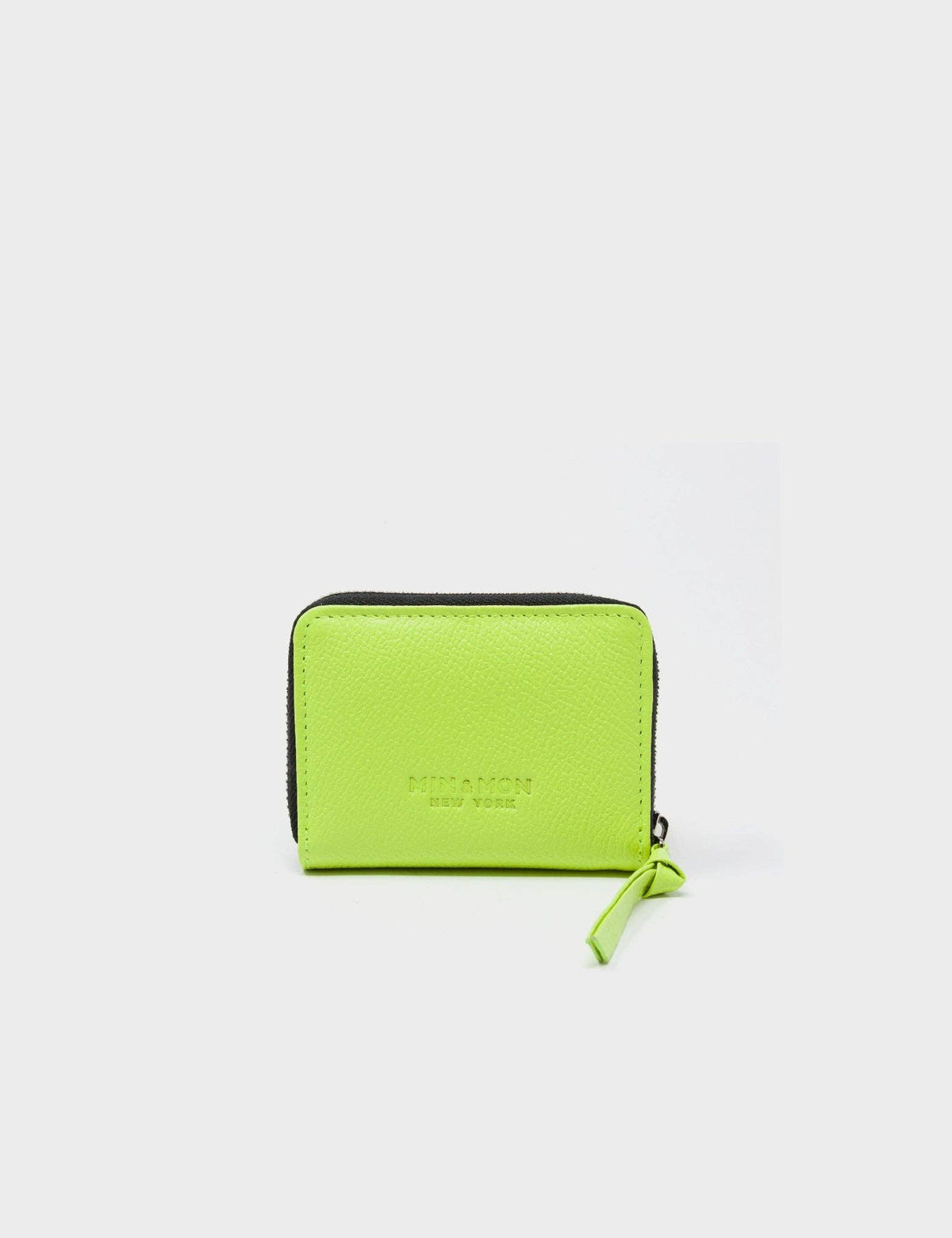 Min & Mon Frodo Leather Zip Around Wallet - Sharp Green